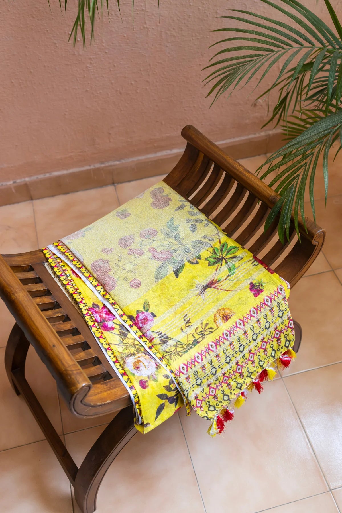 Printed Linen Cotton - Yellow 2