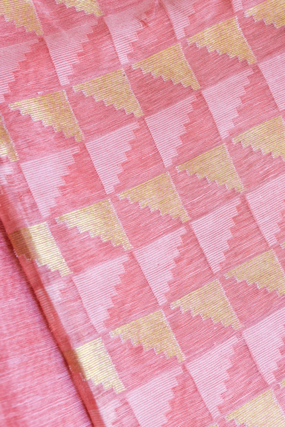 Linen Silk Sarees - Pink 5