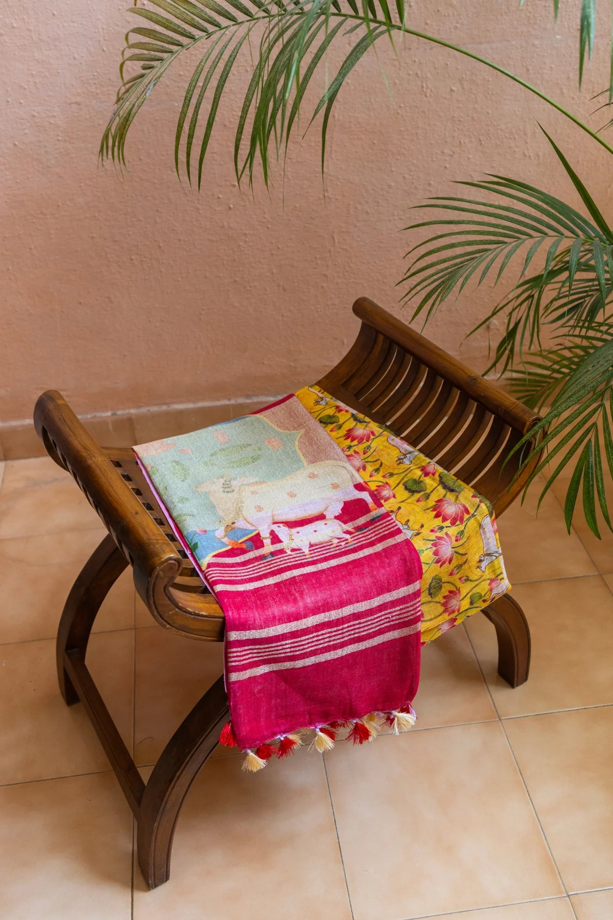 Printed Linen Cotton - Yellow 1