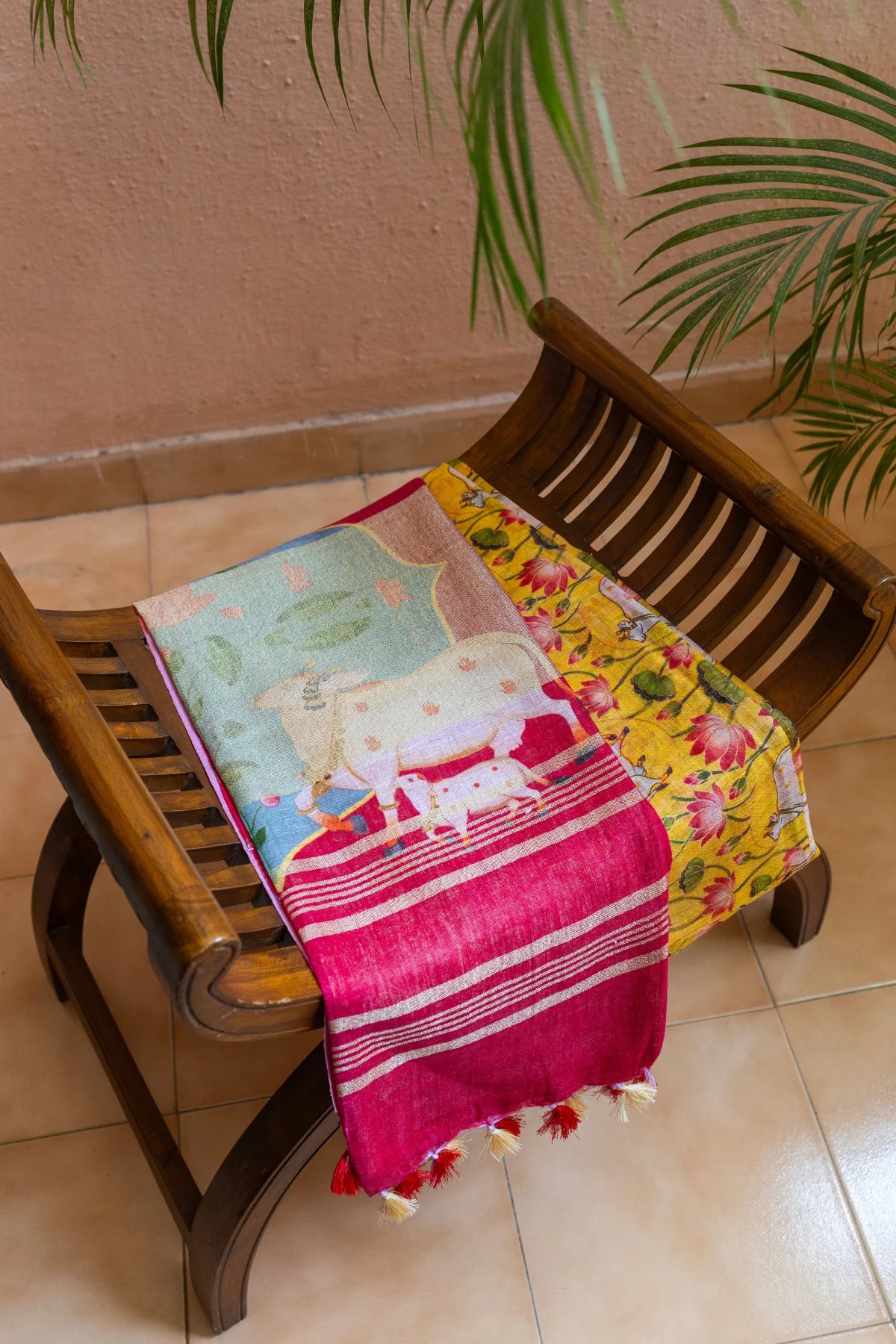 Printed Linen Cotton - Yellow 1