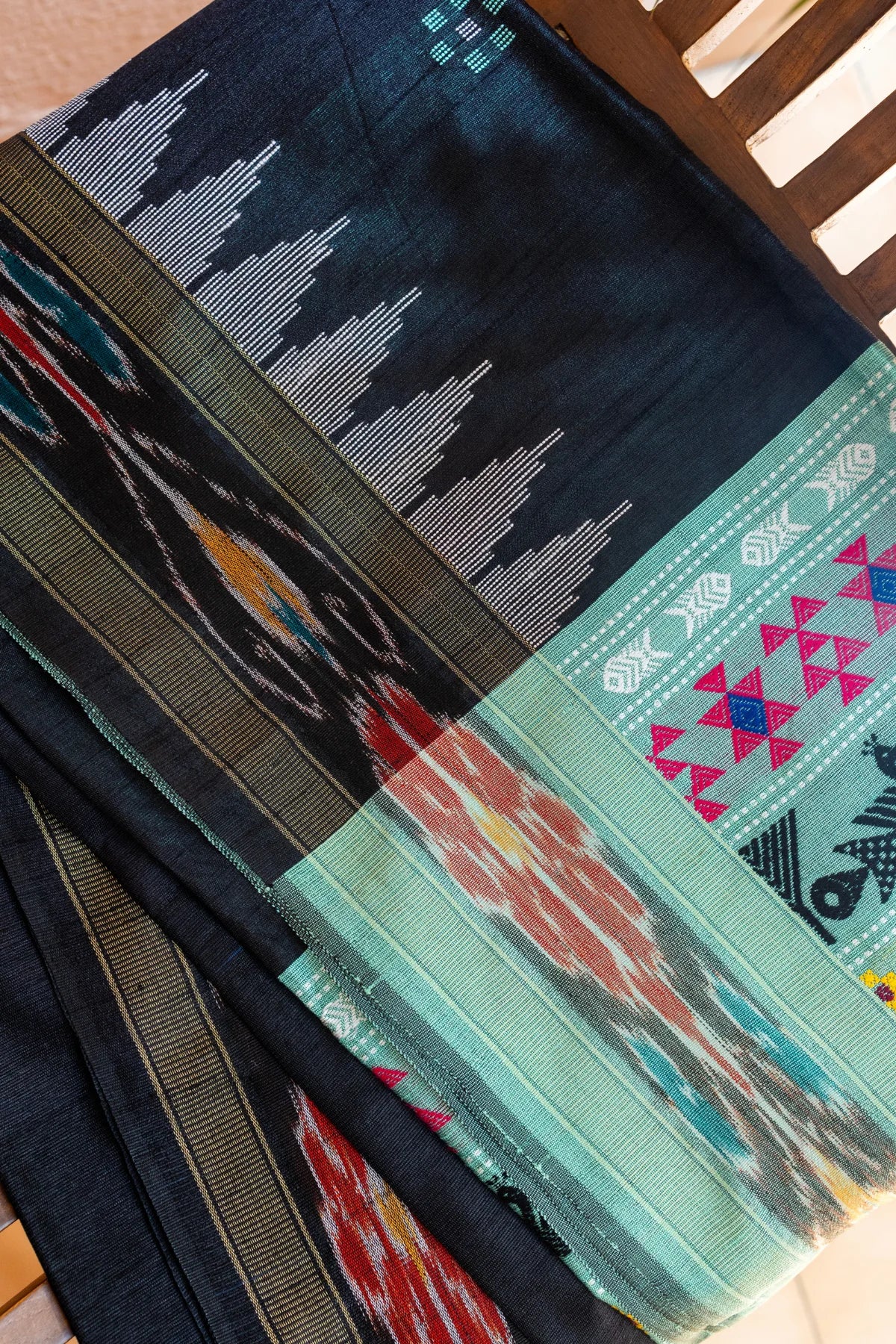 Dolabedi (Orissa) Sarees - Skyblue