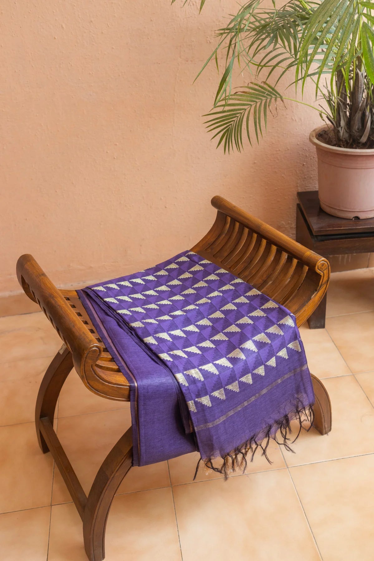 Linen Silk Sarees - Purple 2