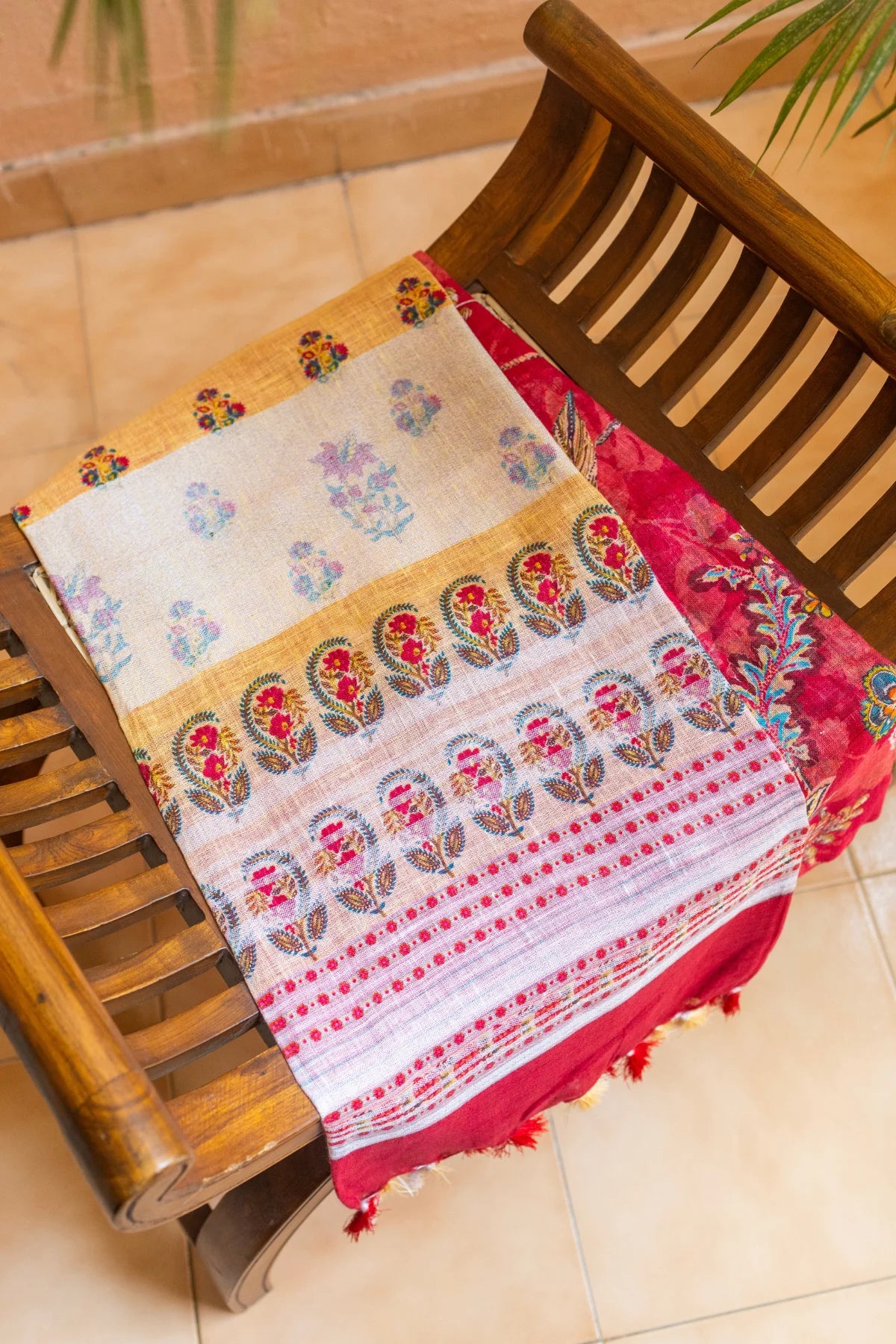 Printed Linen Cotton - Yellow 1