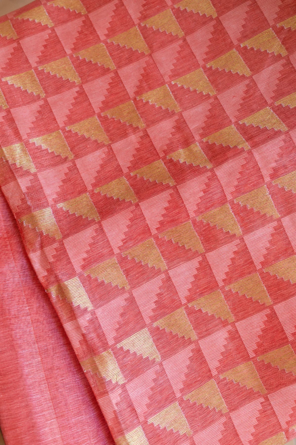 Linen Silk Sarees - Pink 3