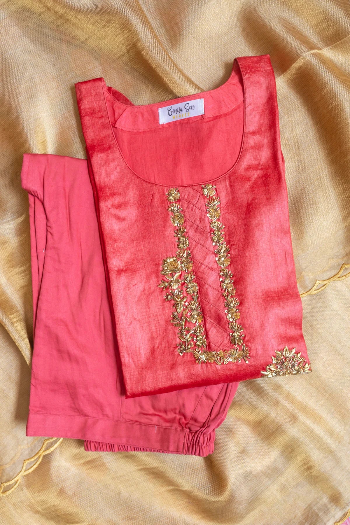 Zardosi Co-ord Sets - Pink