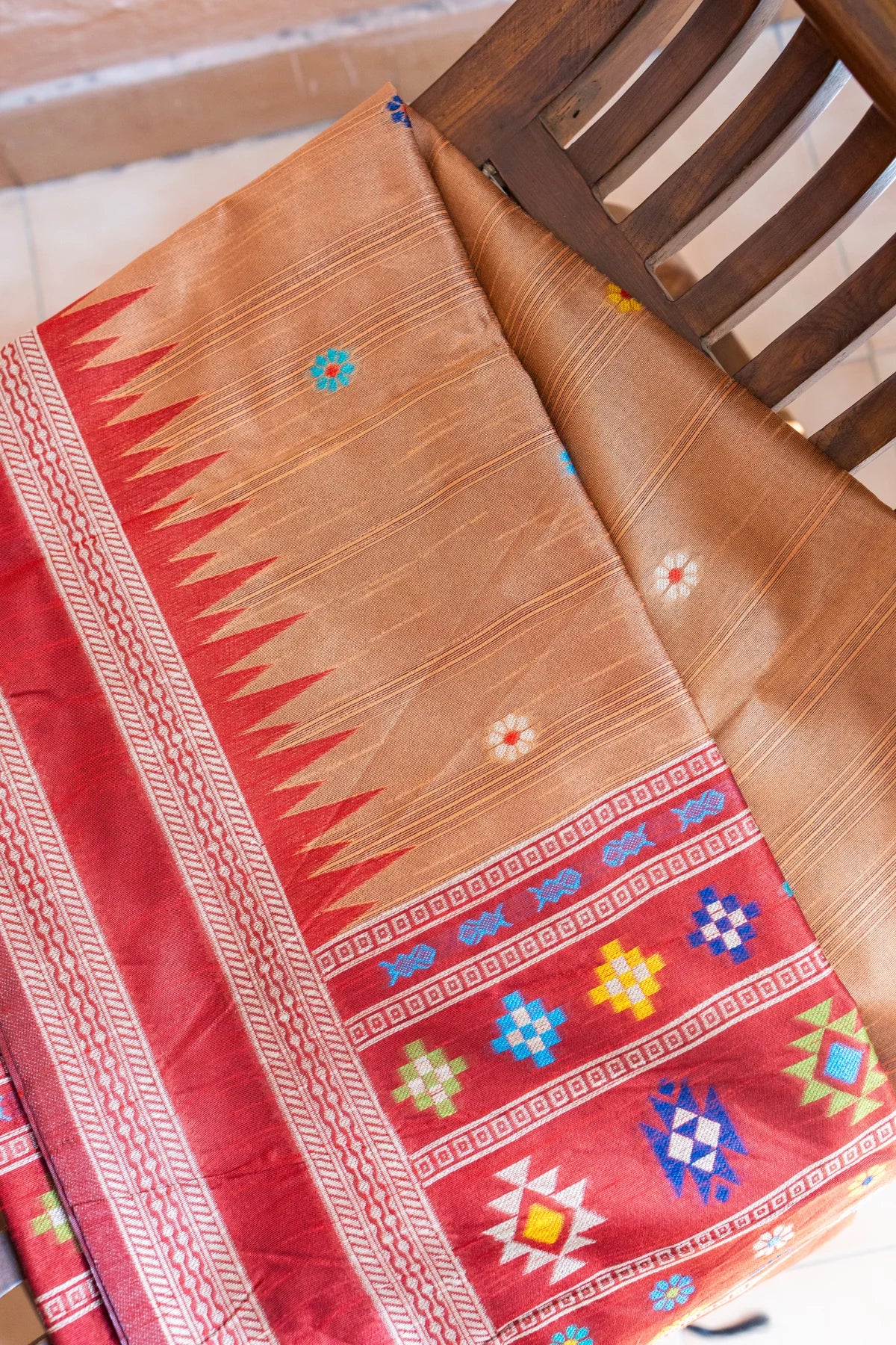 Dolabedi (Orissa) Sarees - Red