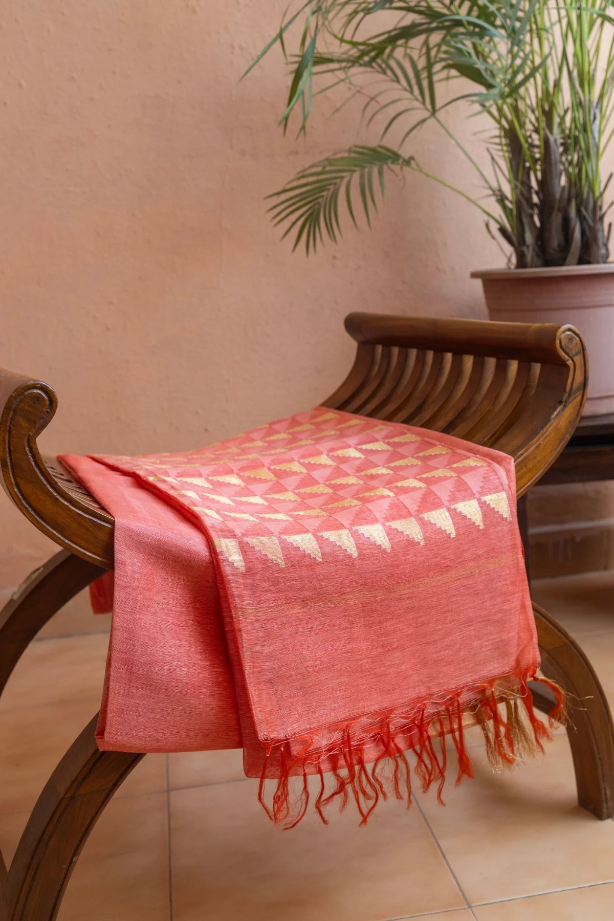 Linen Silk Sarees - Pink 3