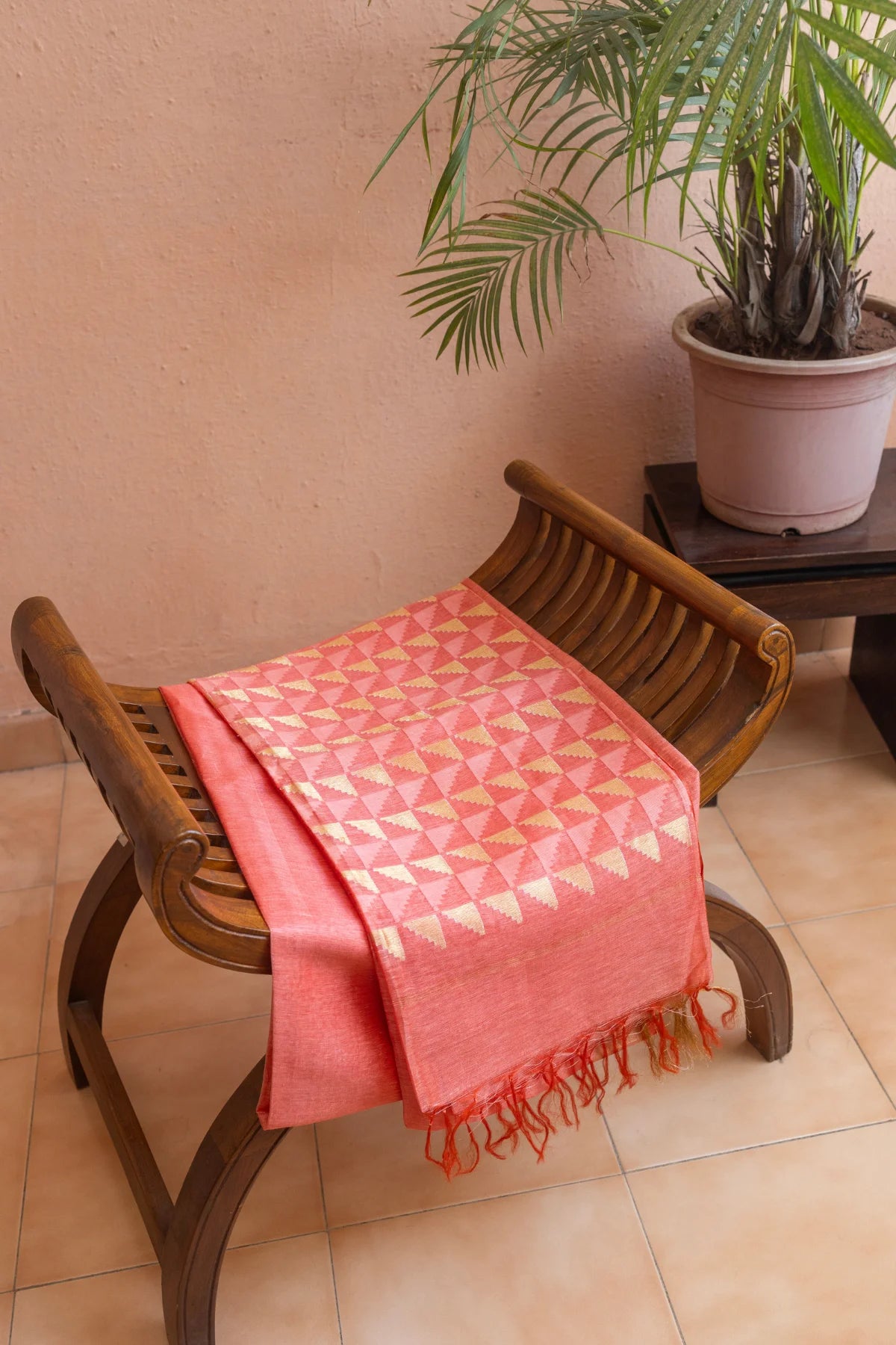 Linen Silk Sarees - Pink 3