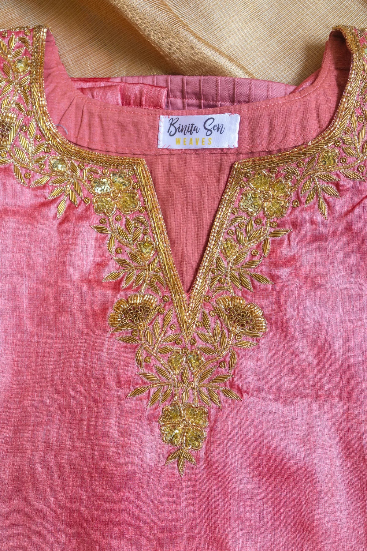 Zardosi Co-ord Sets - Pink