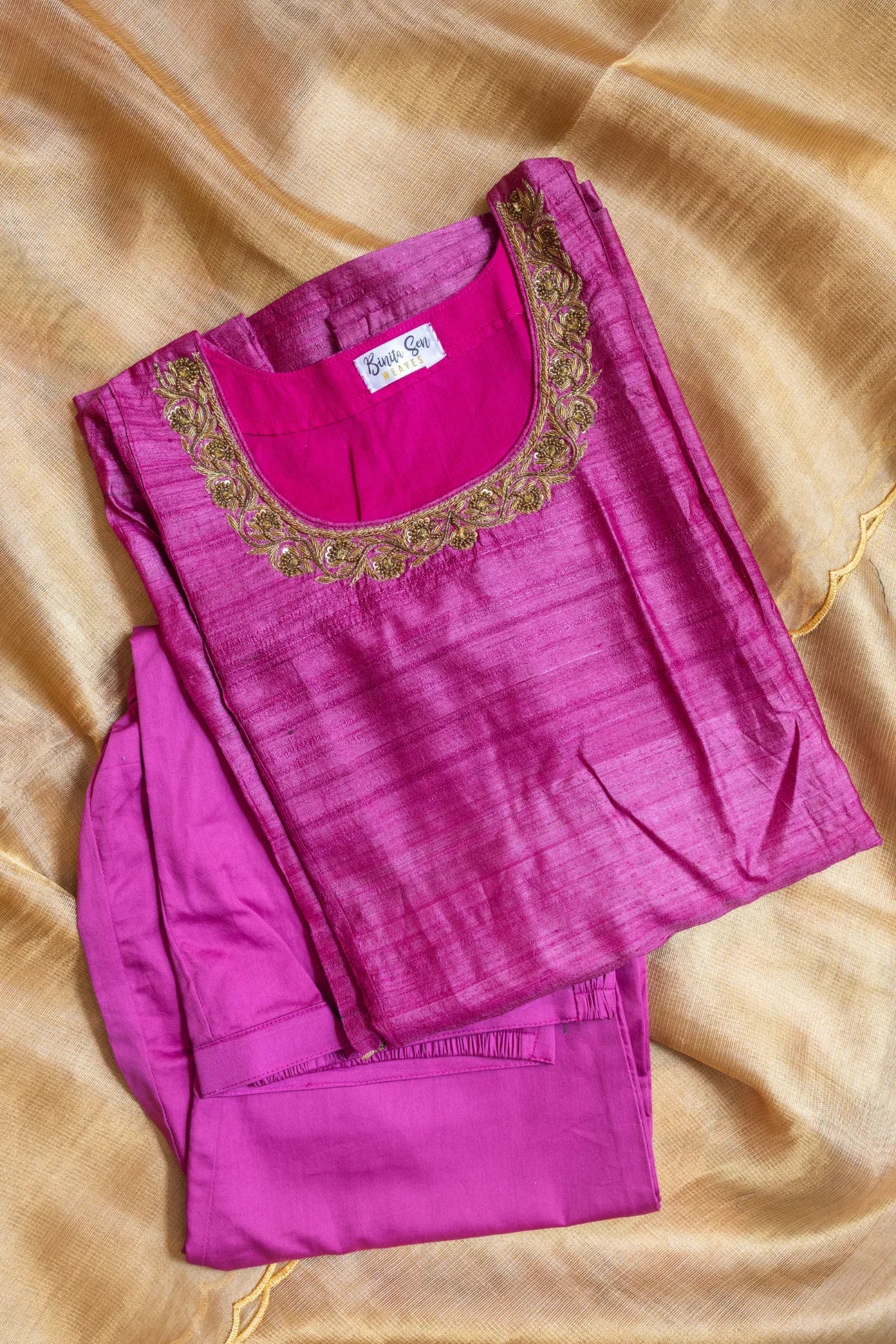 Zardosi Co-ord Sets - Magenta