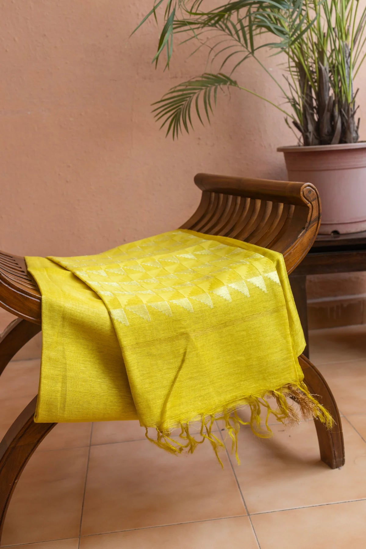 Linen Silk Sarees - Yellow 3