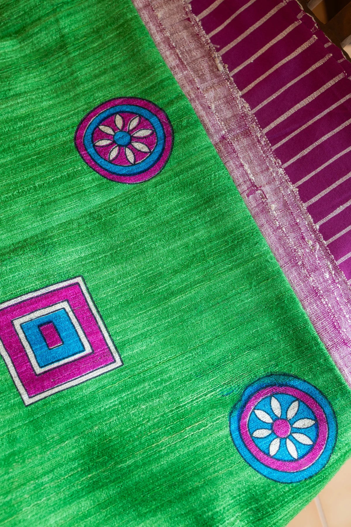 Gheecha Silk Sarees - Green 1