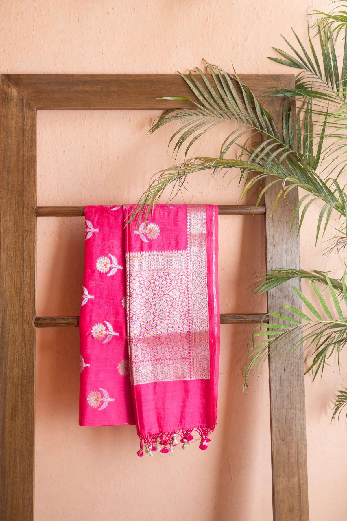 Banarasi Silk Sarees - Hot Pink