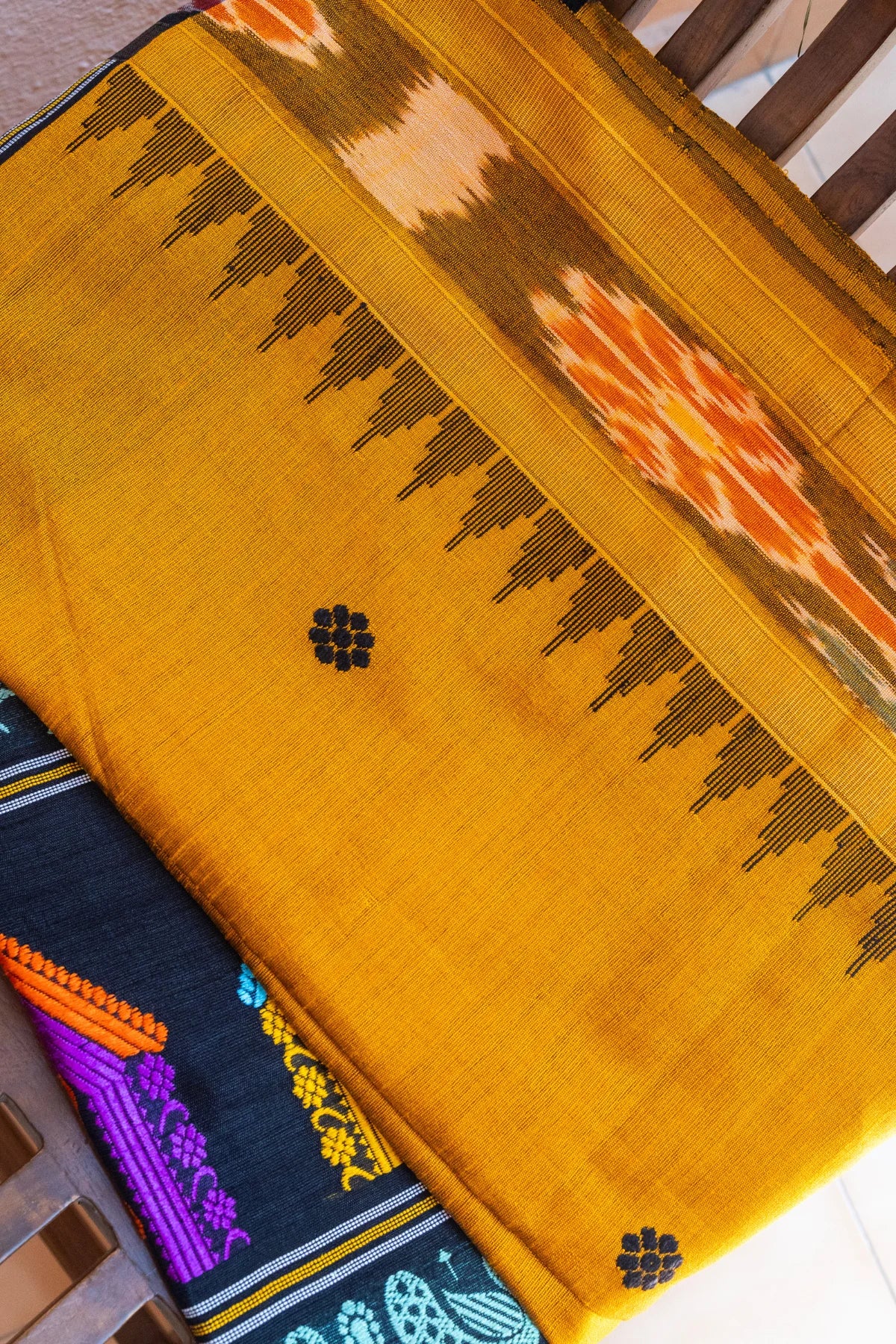 Dolabedi (Orissa) Sarees - Yellow