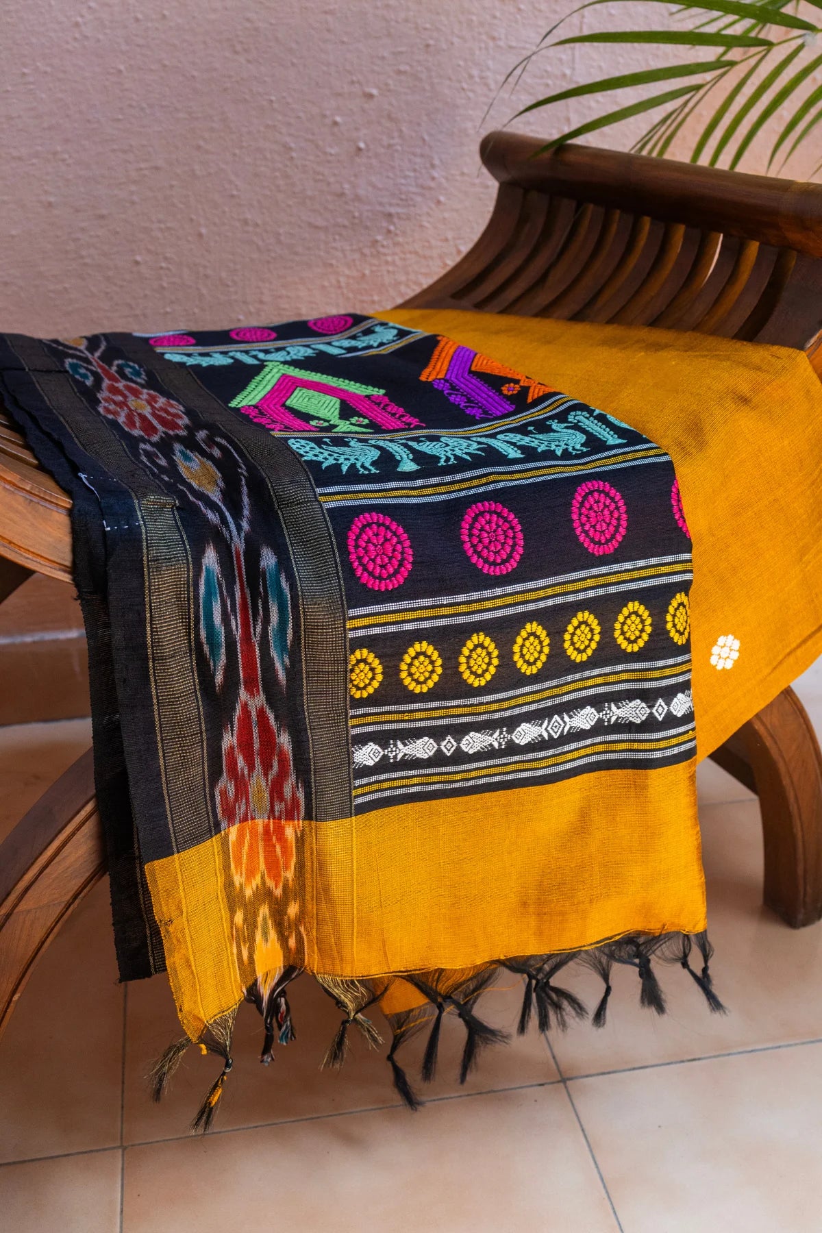 Dolabedi (Orissa) Sarees - Yellow