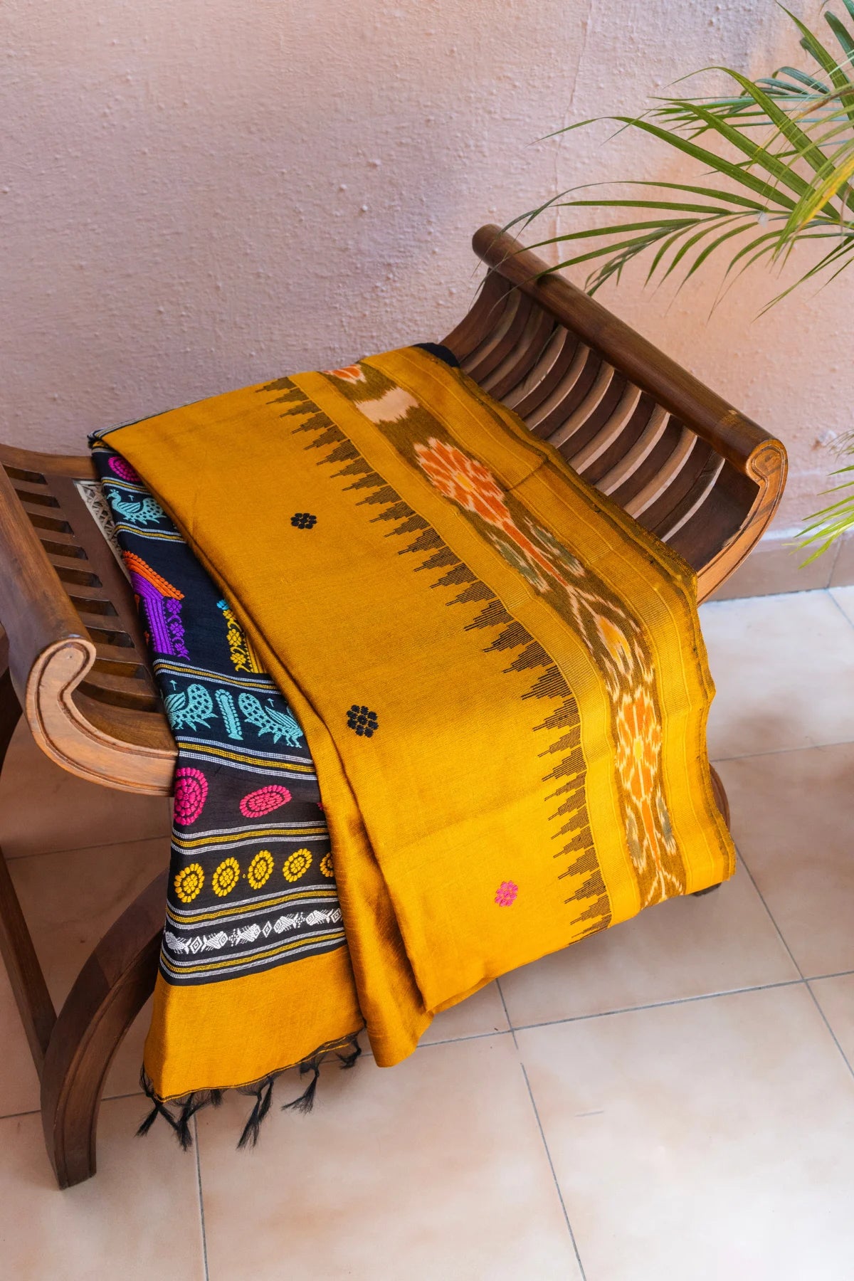 Dolabedi (Orissa) Sarees - Yellow