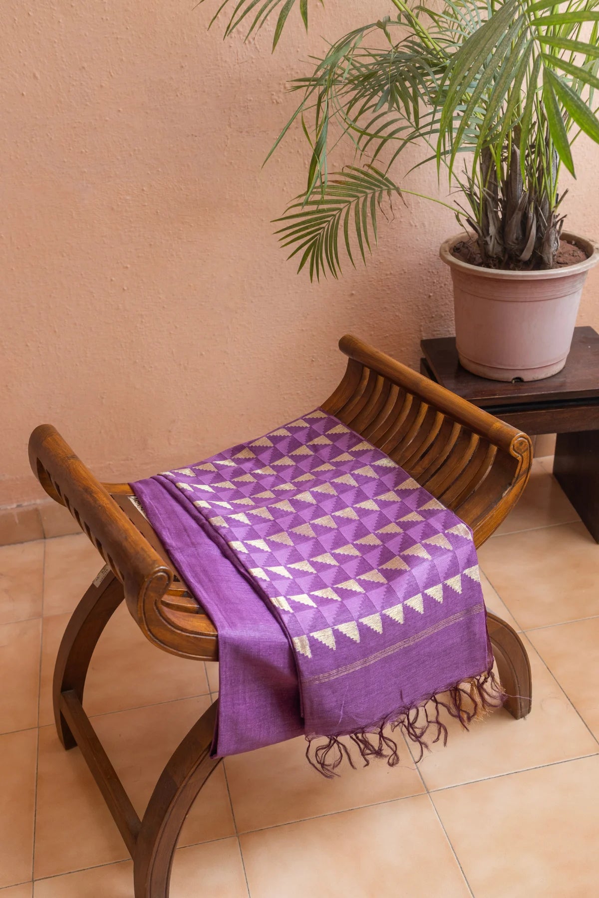 Linen Silk Sarees - Purple