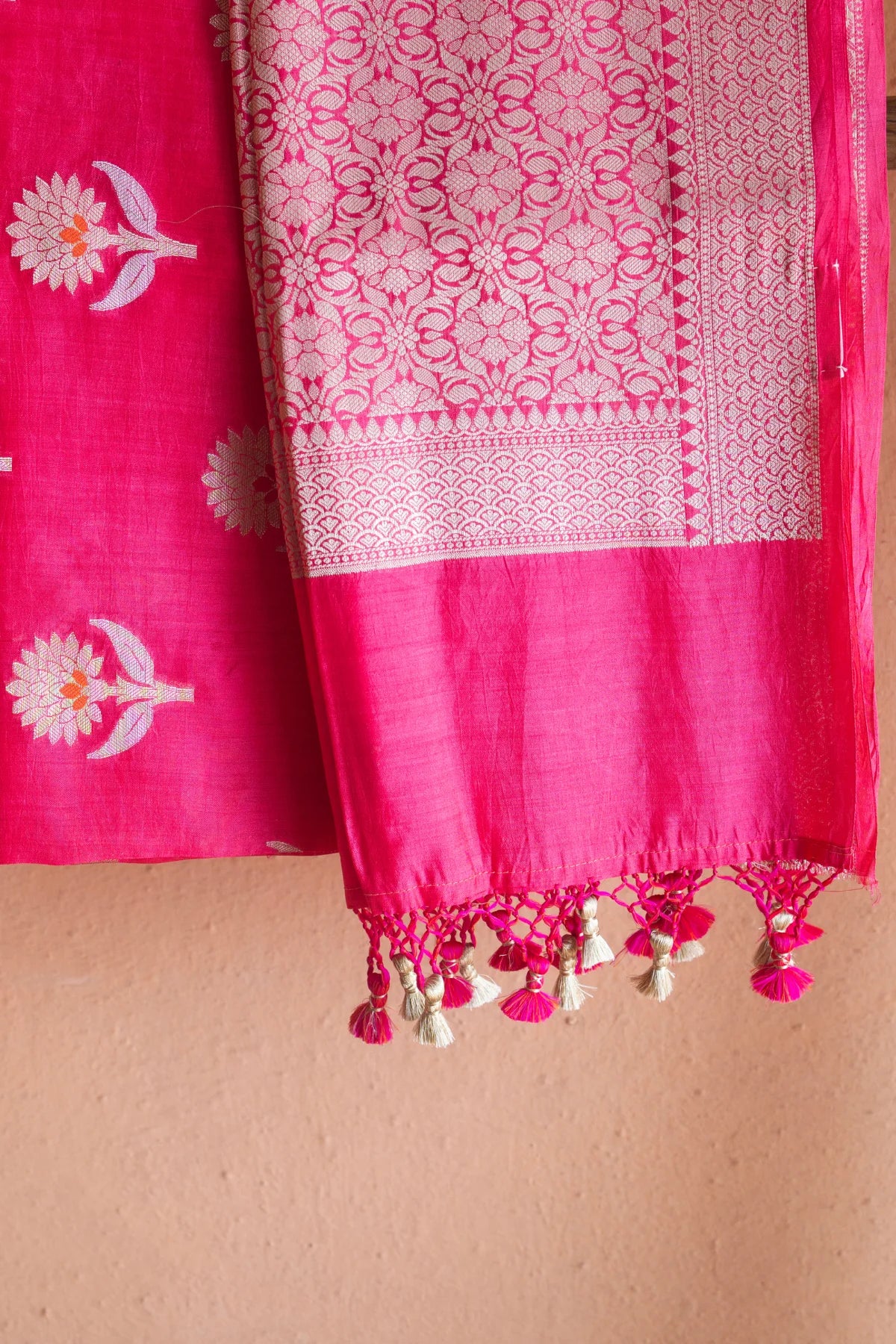 Banarasi Silk Sarees - Hot Pink