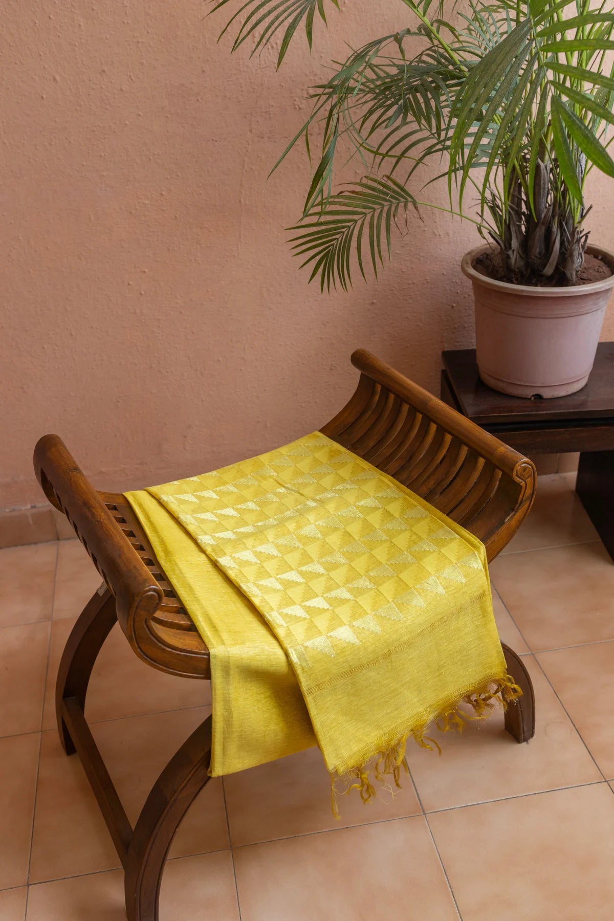 Linen Silk Sarees - Yellow 3