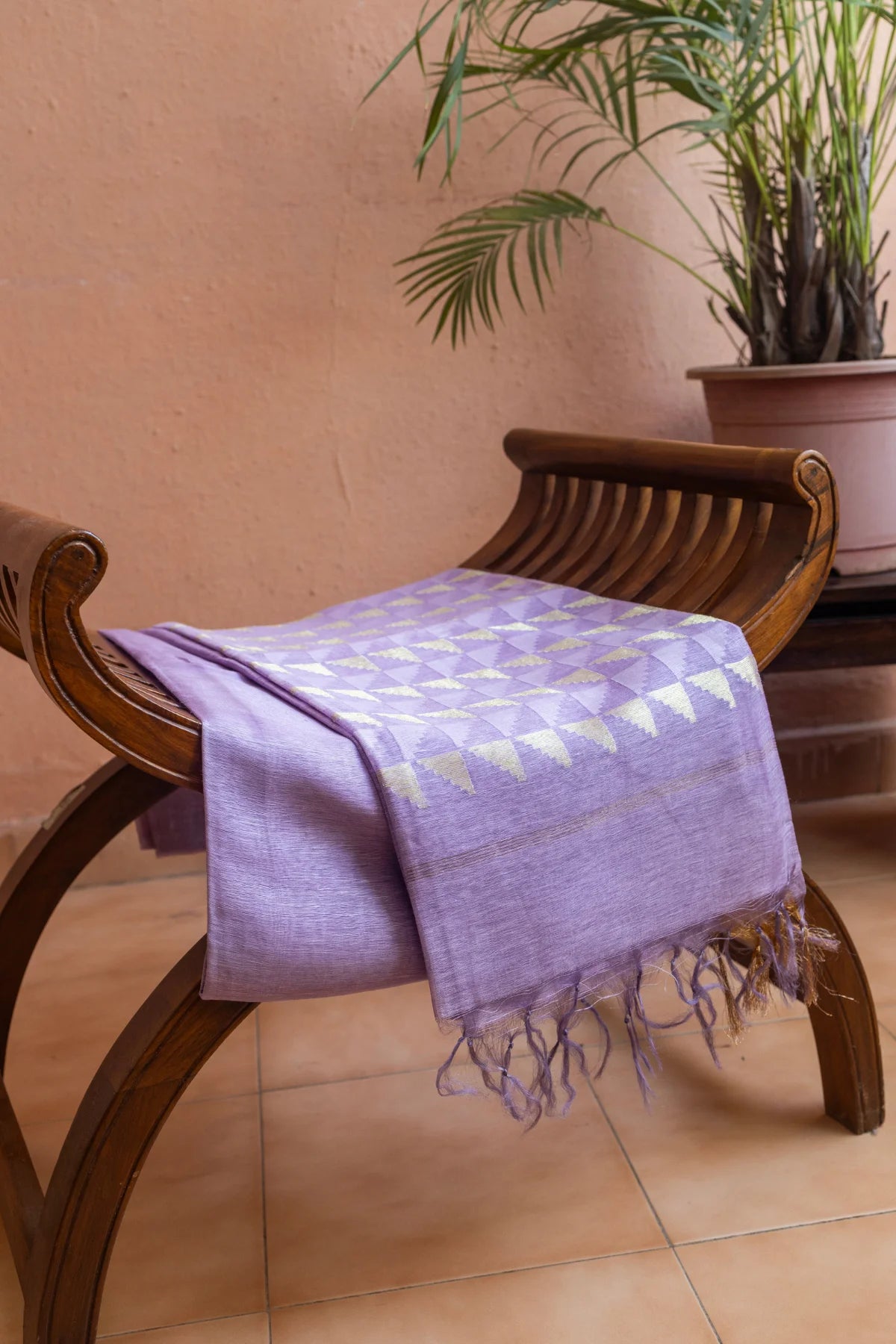 Linen Silk Sarees - Purple 4