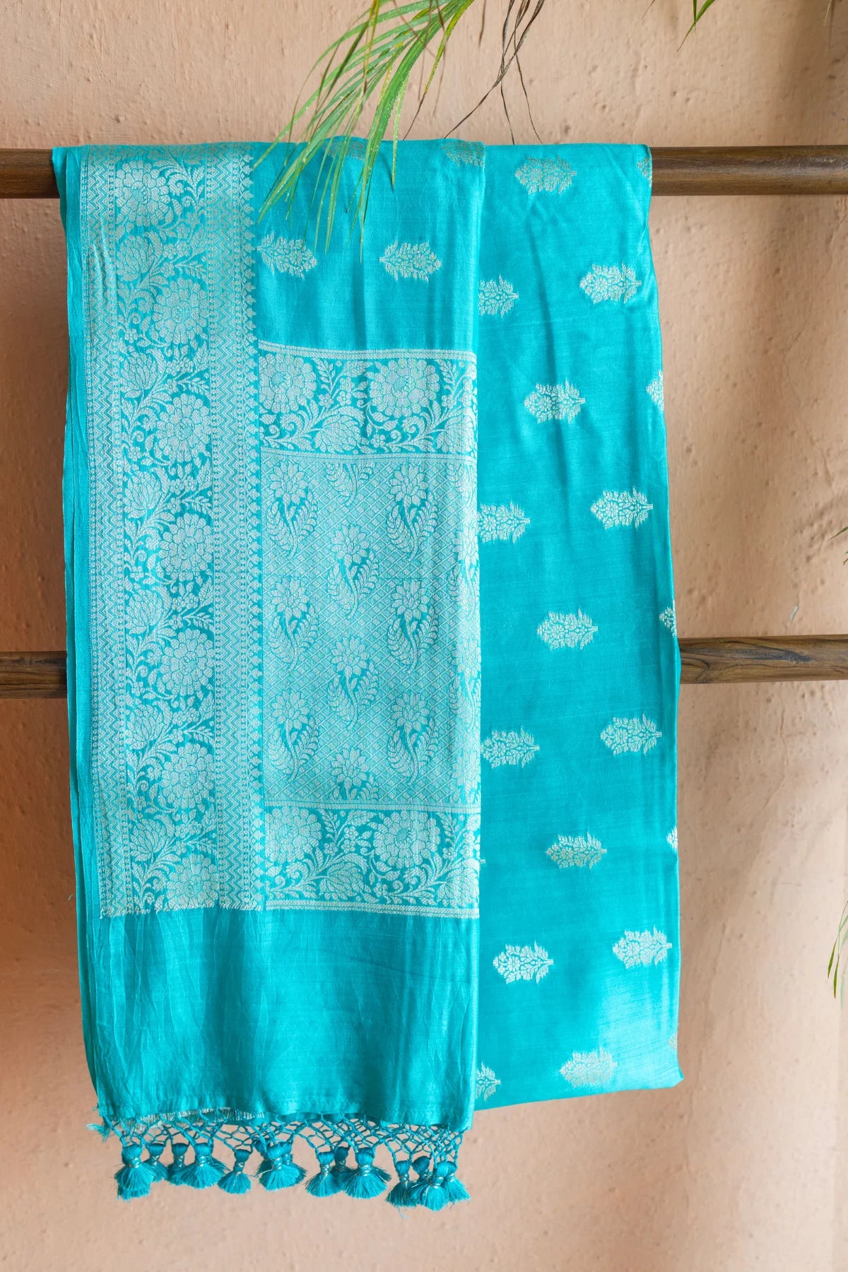 Banarasi Silk Sarees-  Turquoise Blue 1
