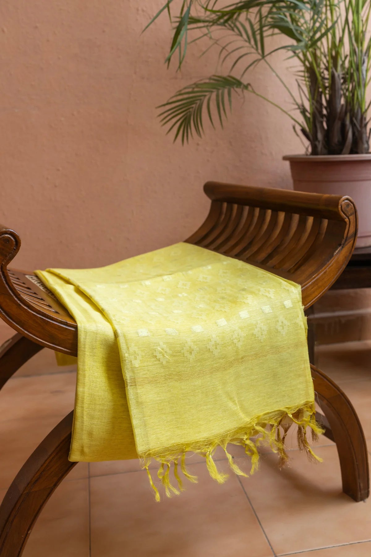 Linen Silk Sarees - Yellow