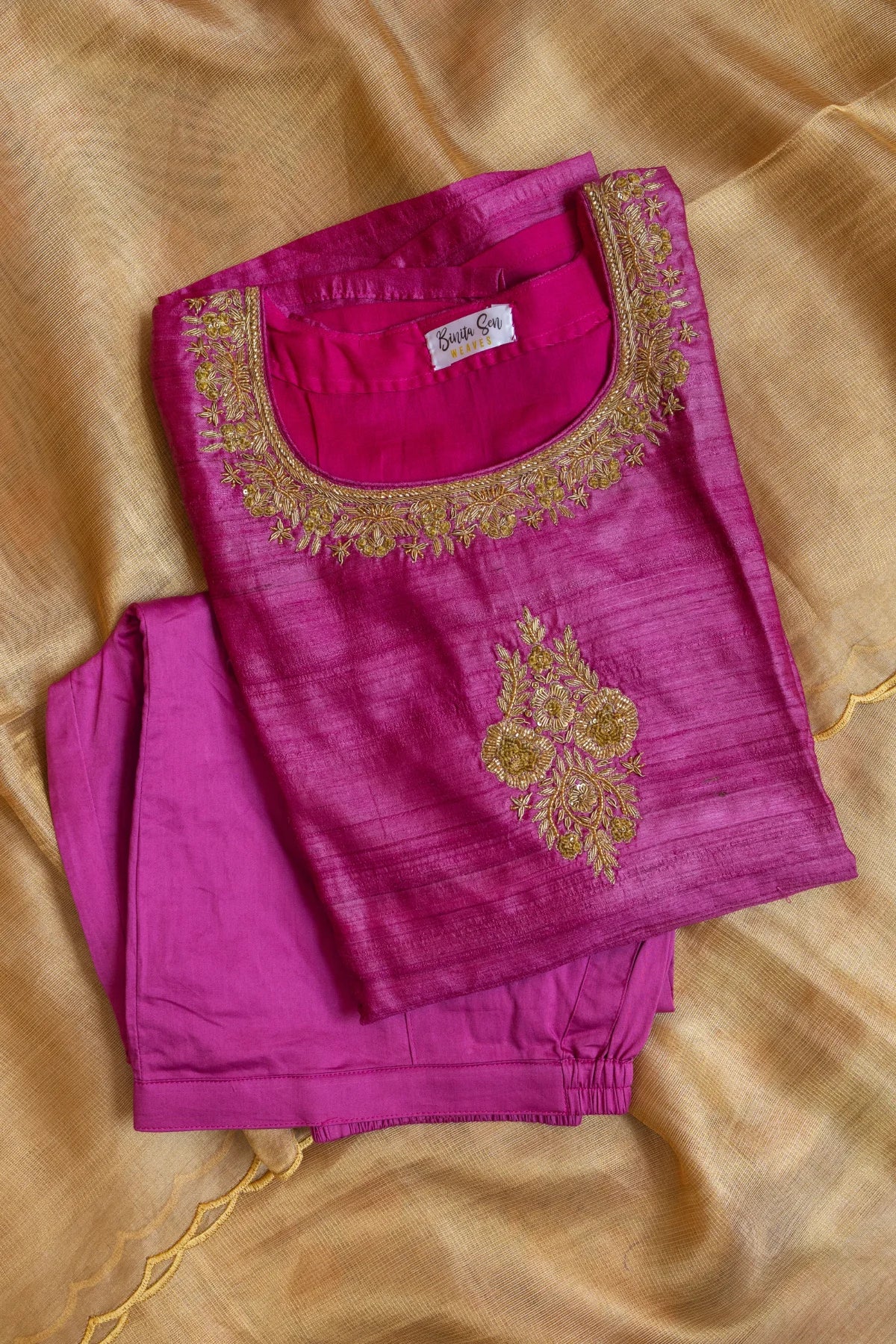 Zardosi Co-ord Sets - Magenta