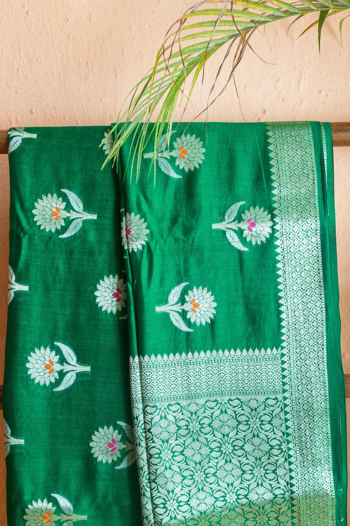 Banarasi Silk Sarees - Emerald Green