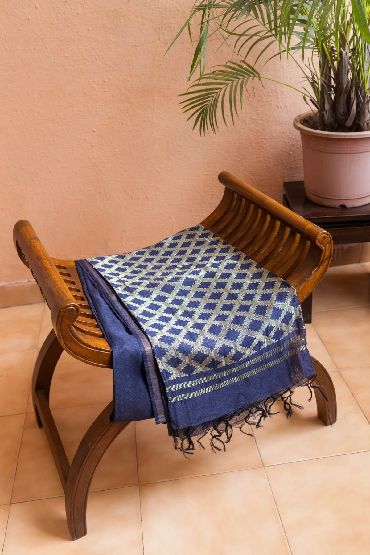 Linen Silk Sarees - Blue 2