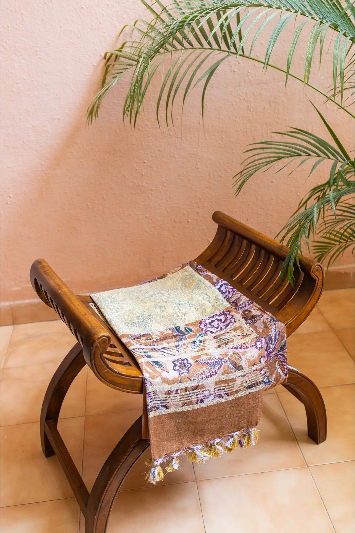 Printed Linen Cotton - Brown 2