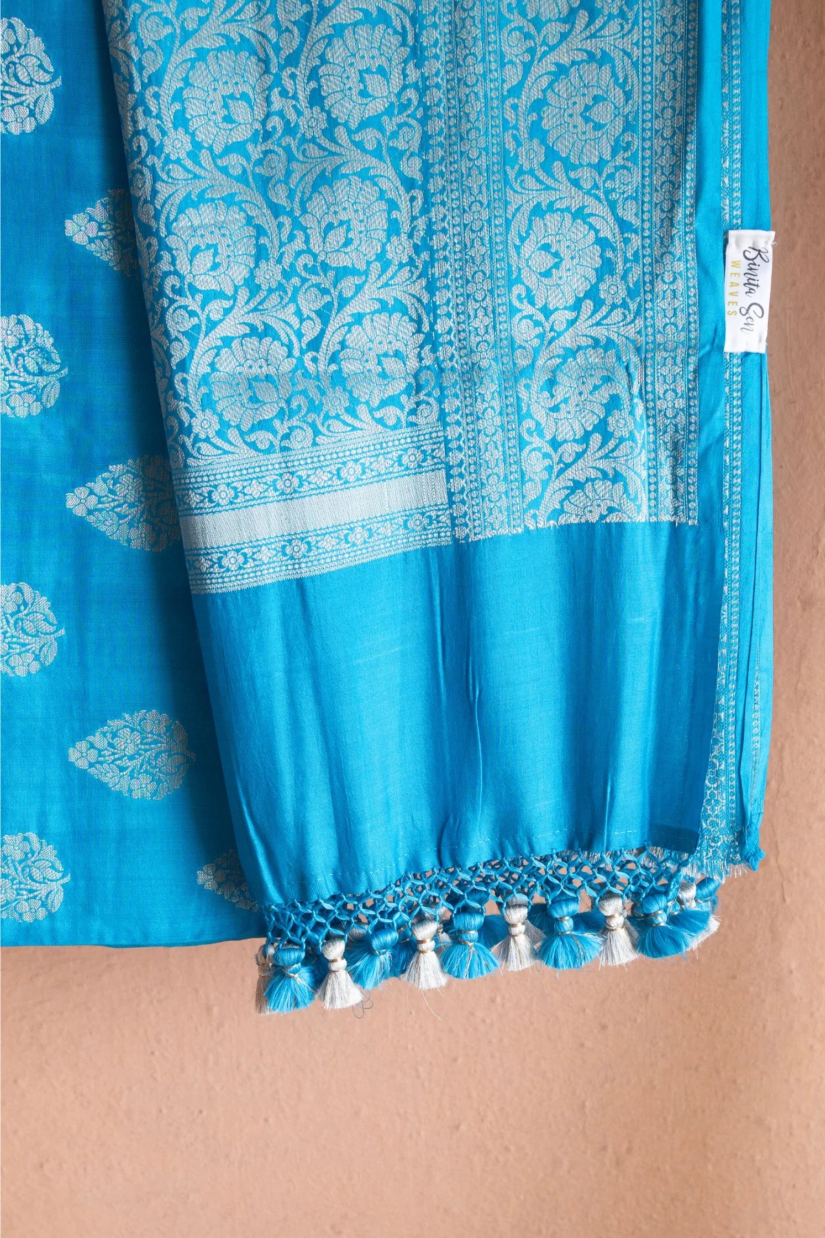 Banarasi Silk Sarees- Turquoise Blue