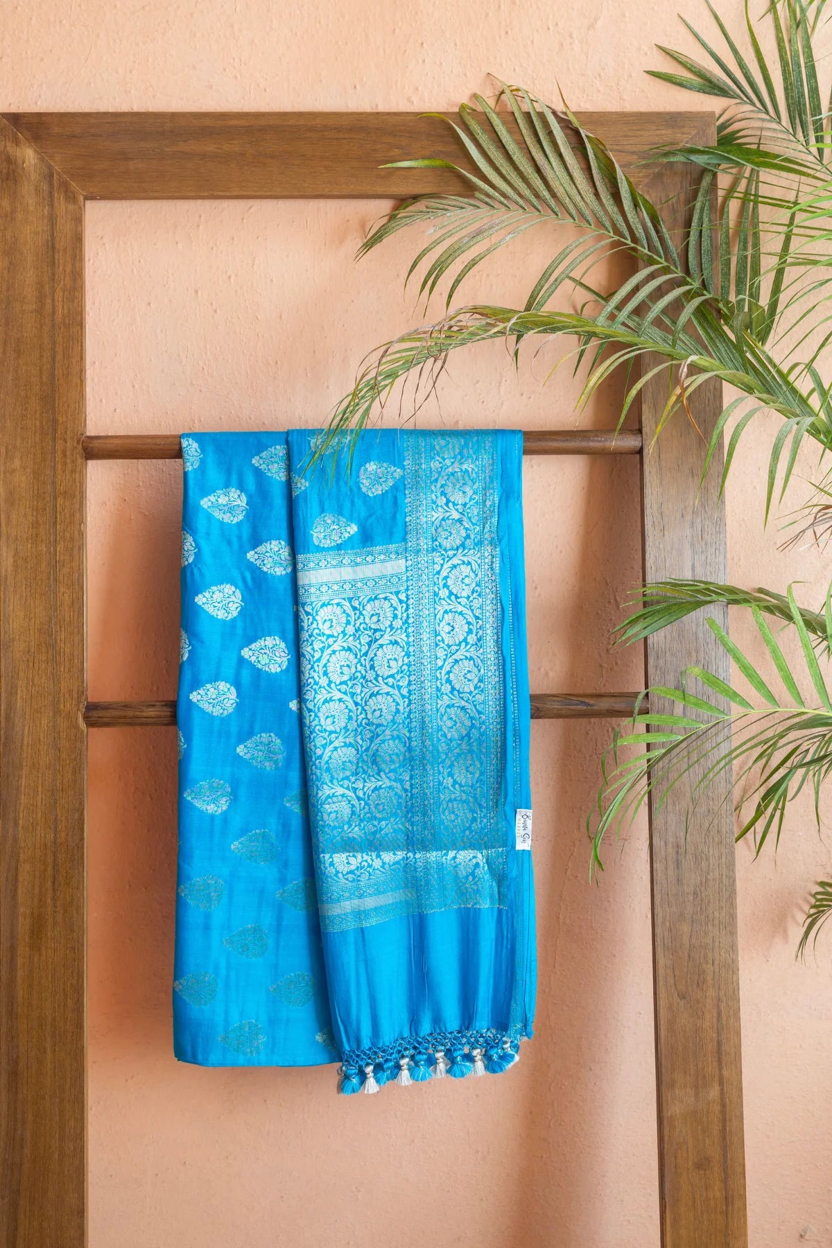 Banarasi Silk Sarees- Turquoise Blue