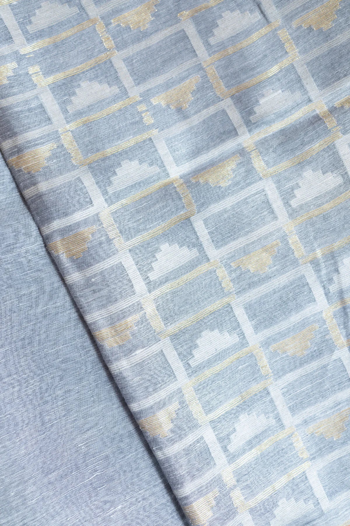 Linen Silk Sarees - Grey