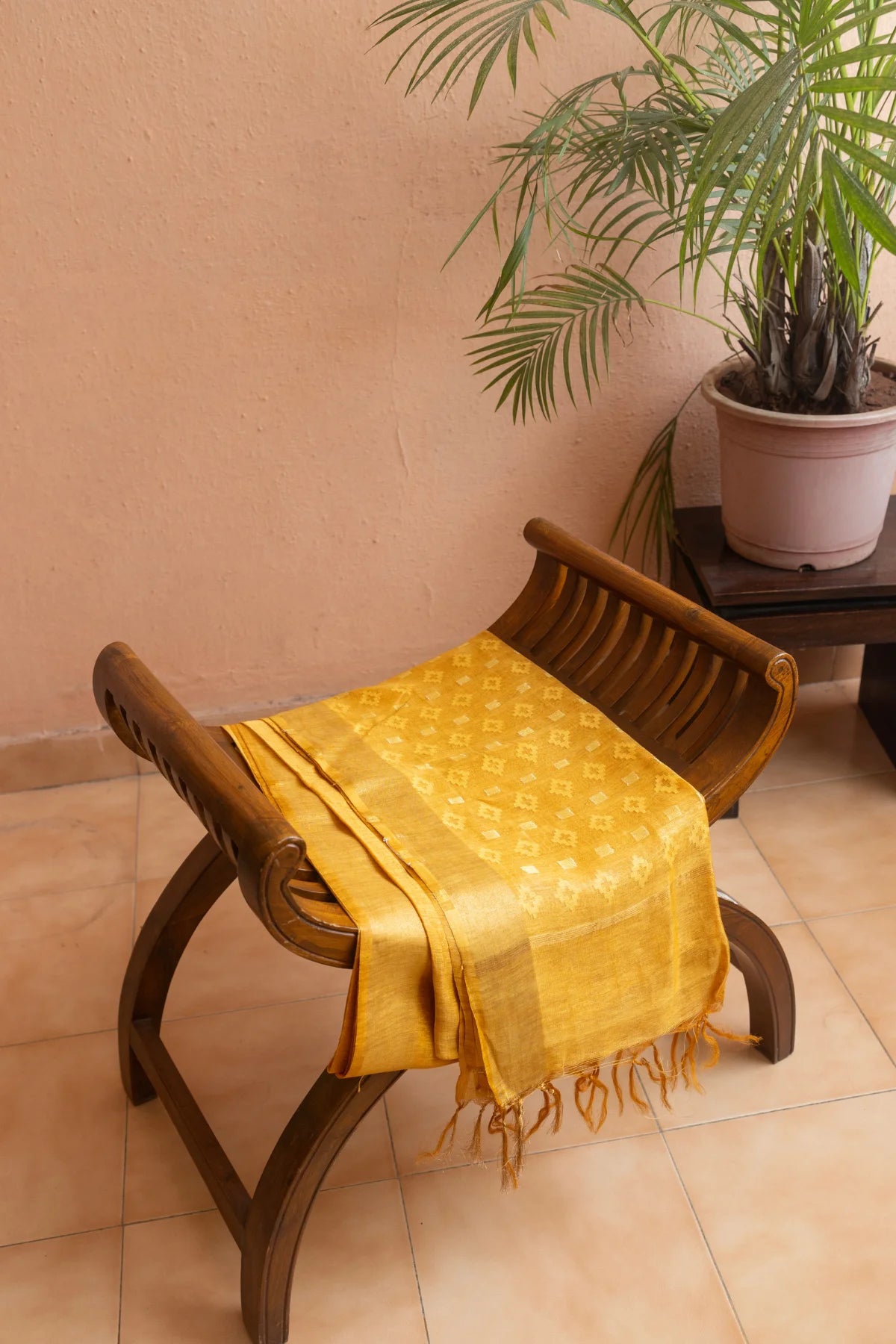 Linen Silk Sarees - Yellow 2