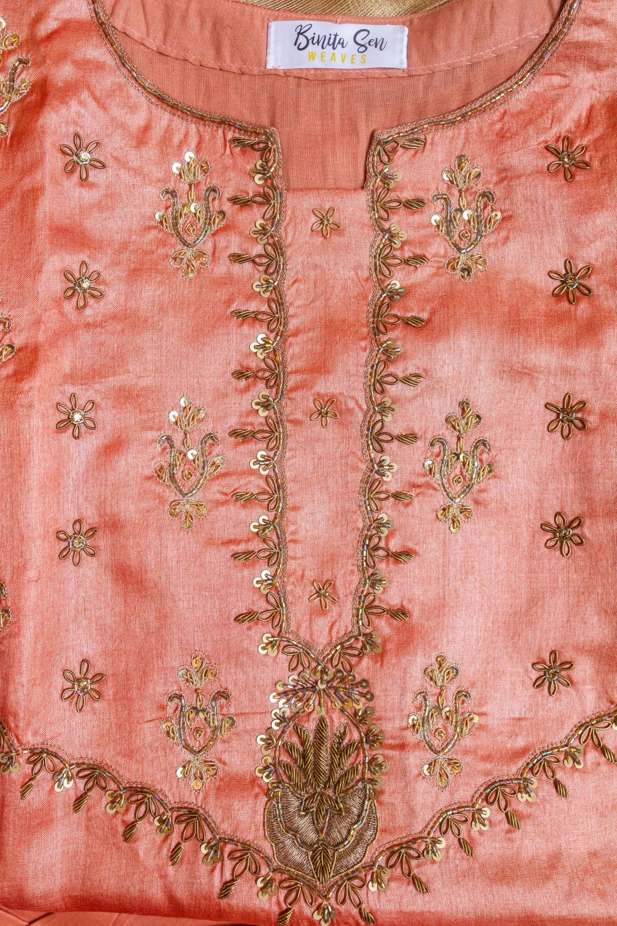 Zardosi Co-ord Sets - Orange