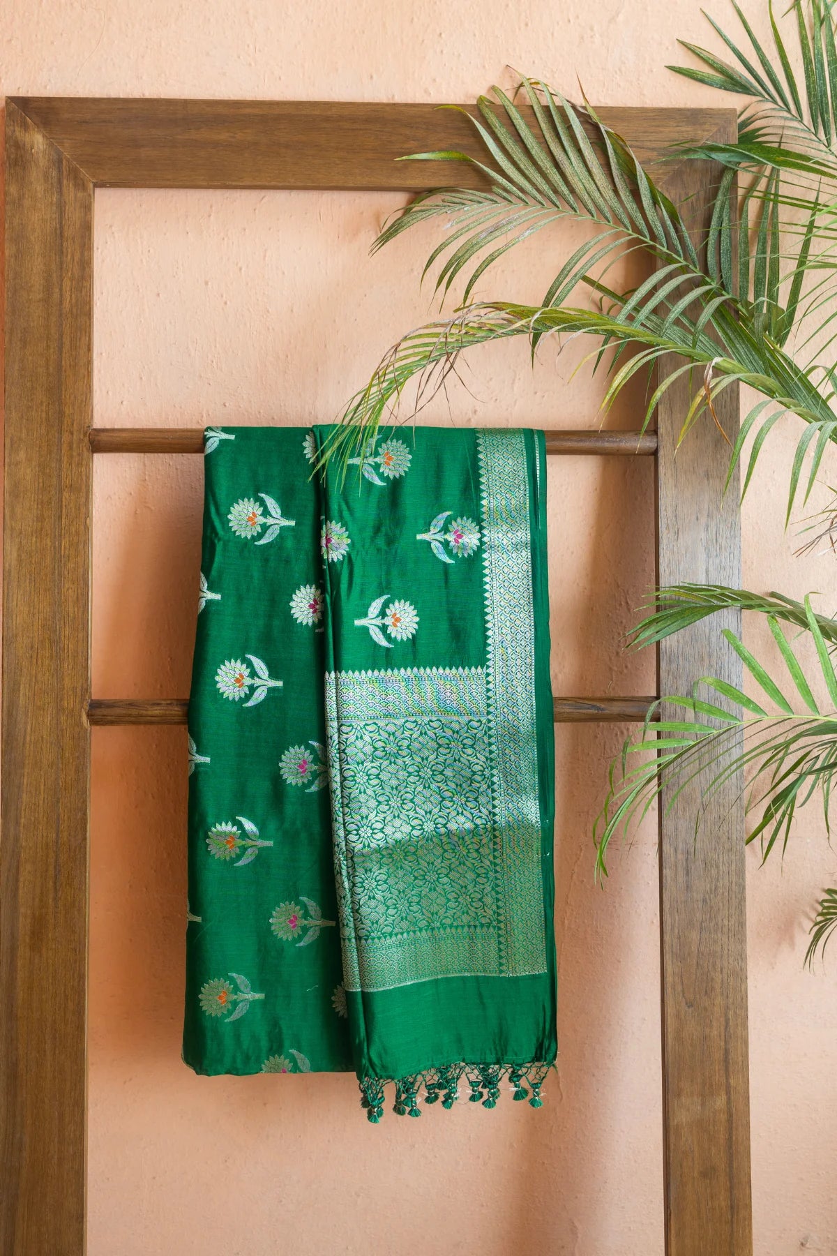 Banarasi Silk Sarees - Emerald Green