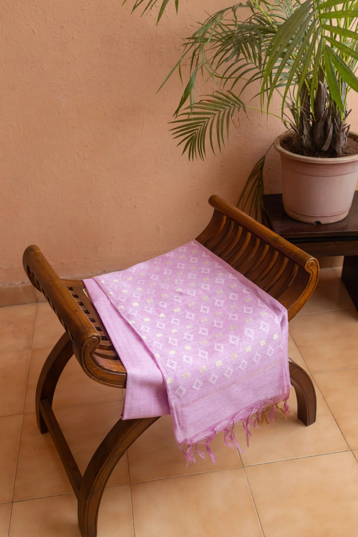 Linen Silk Sarees -Pink 2