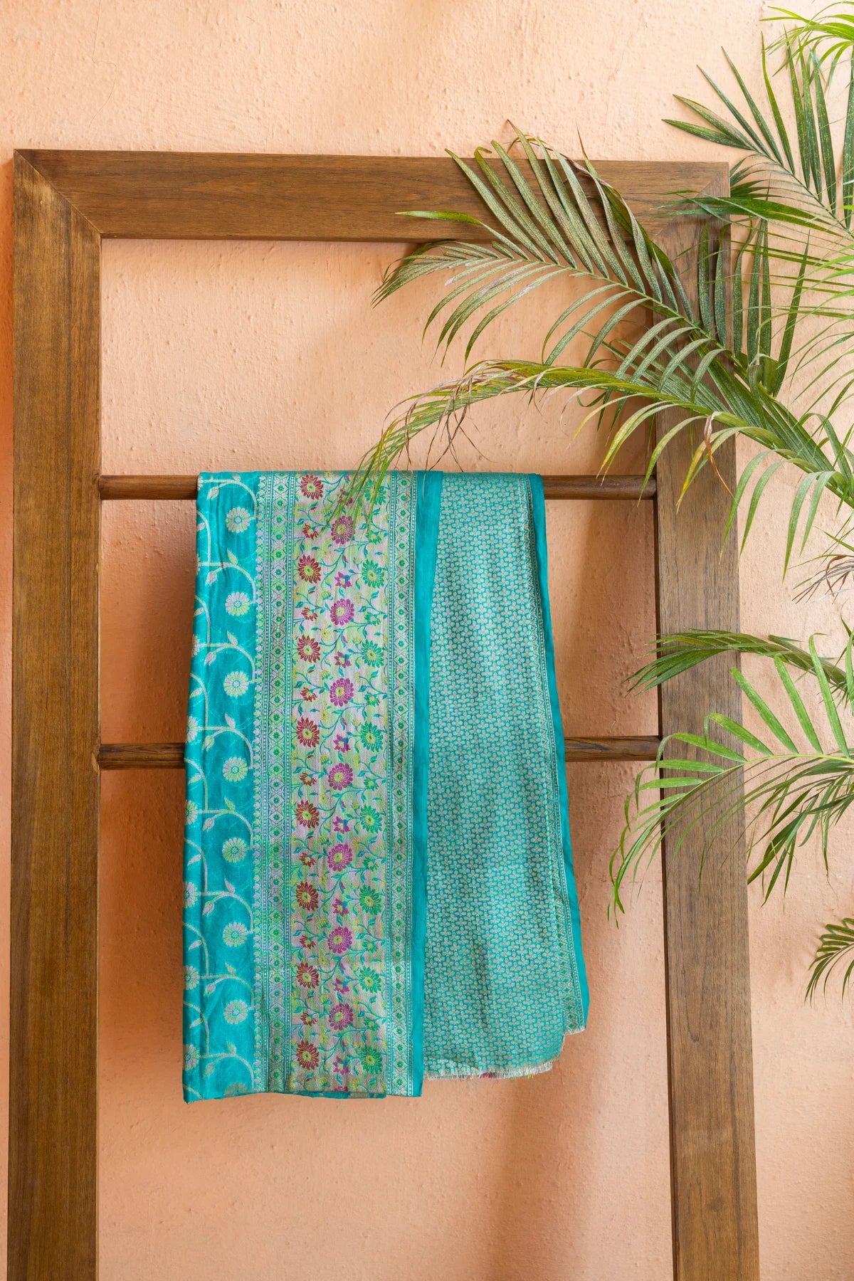 Banarasi Silk Sarees -  Turquoise Blue 2