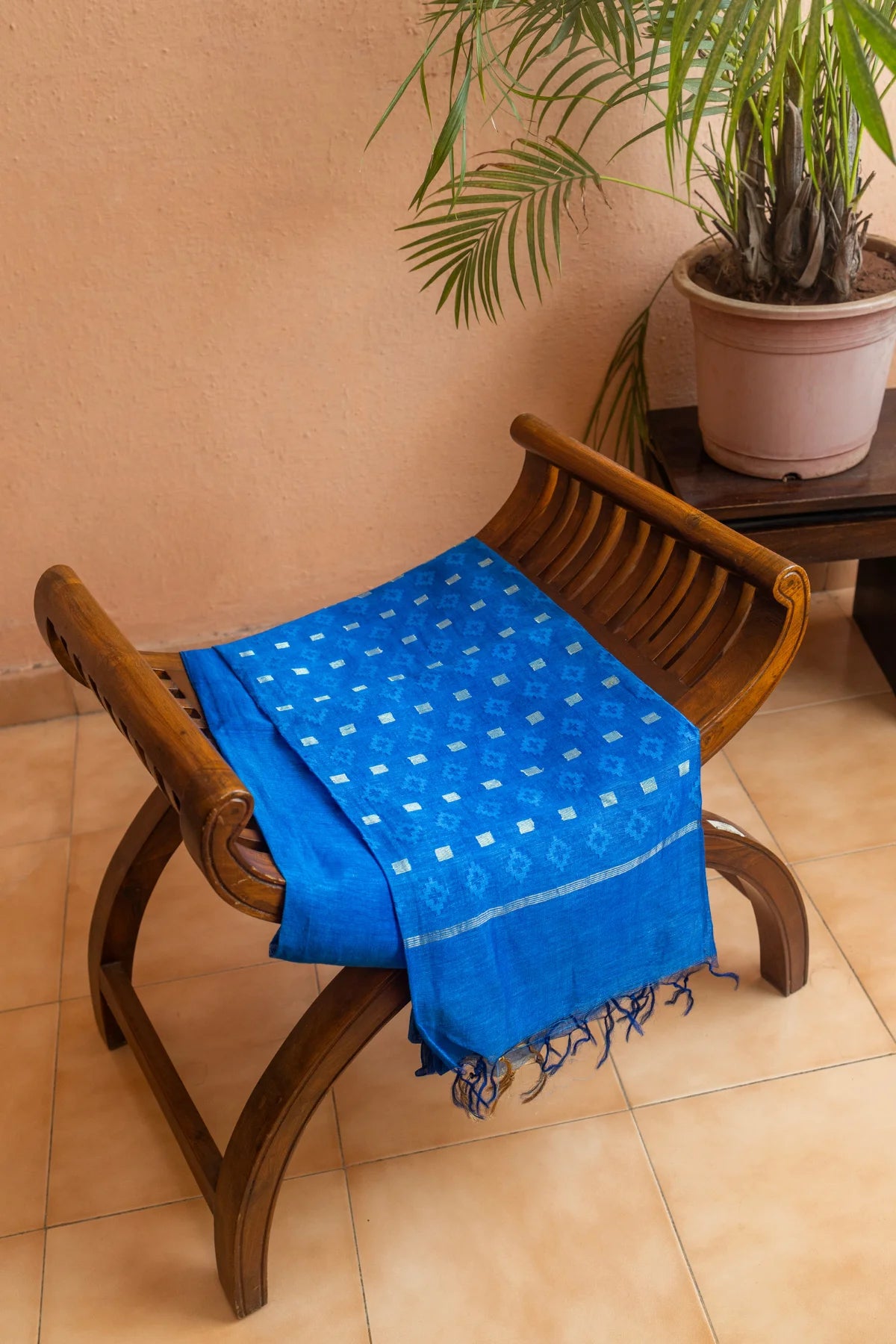 Linen Silk Sarees - Blue