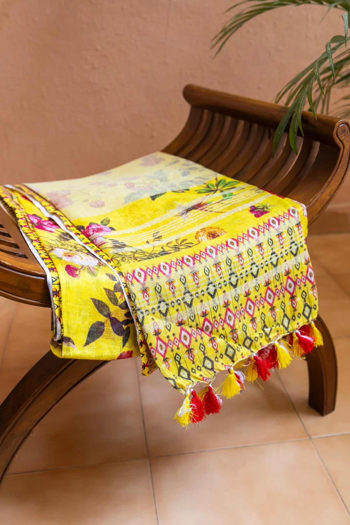 Printed Linen Cotton - Yellow 2