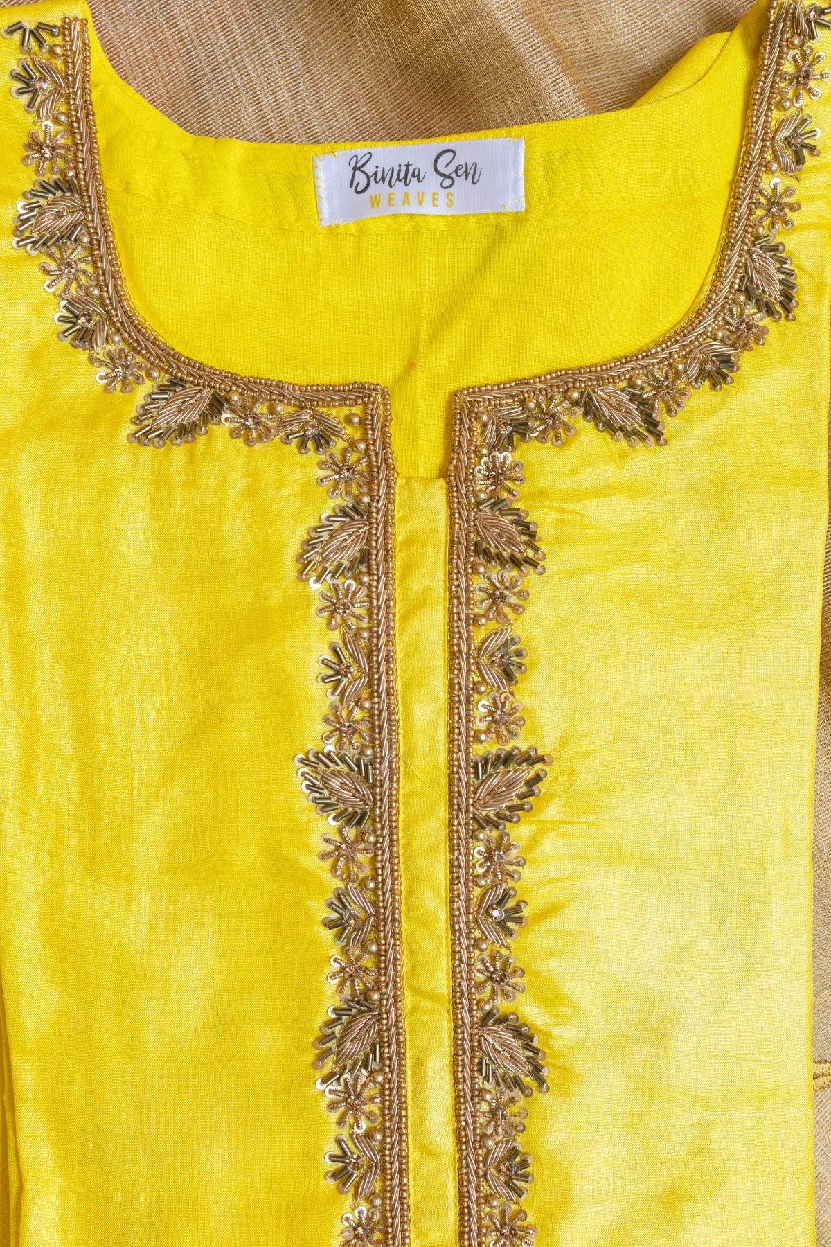 Zardosi Co-ord Sets - Yellow