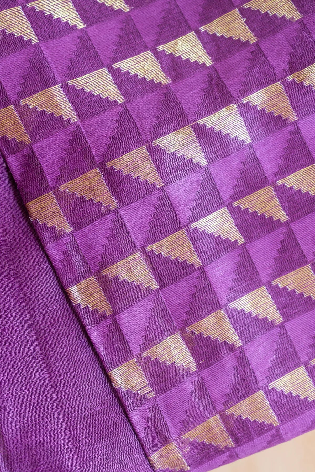 Linen Silk Sarees - Purple