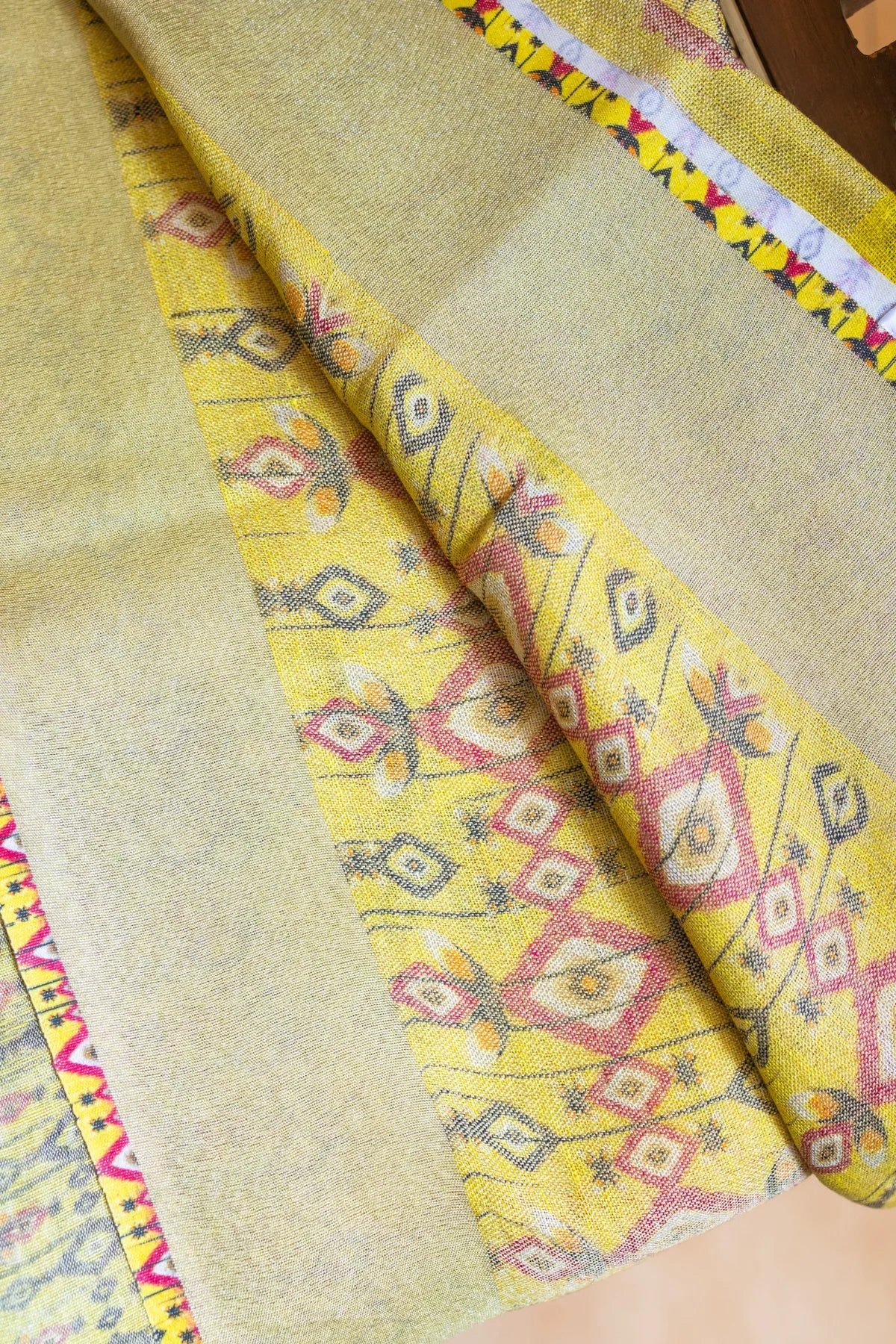 Printed Linen Cotton - Yellow 2