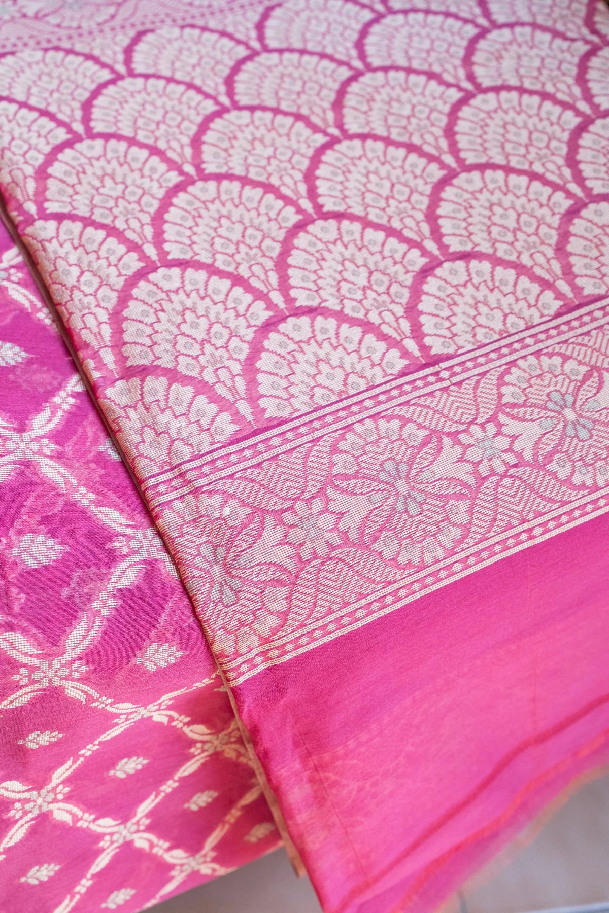 Banarasi Cotton Sarees - Pink -3