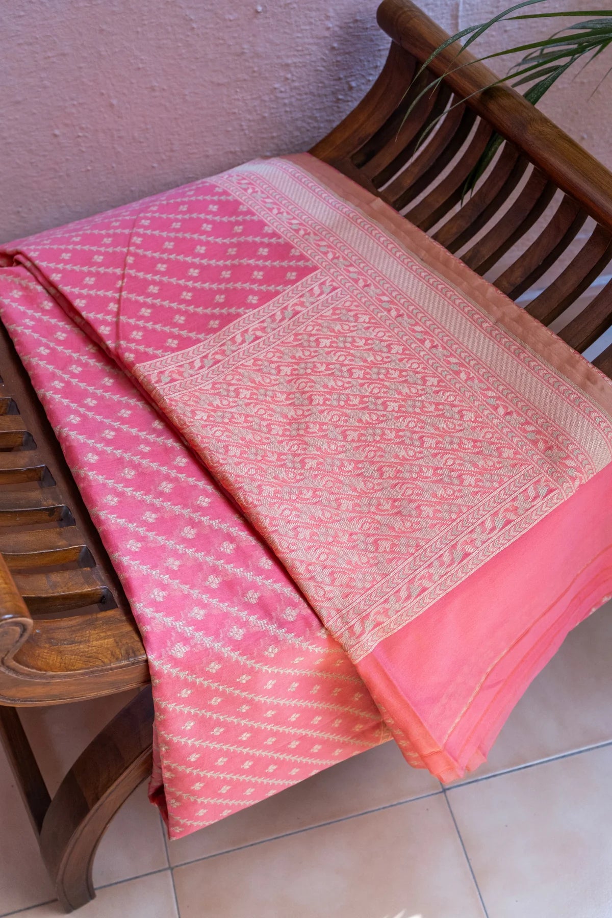 Banarasi Cotton Sarees - Pink - 6