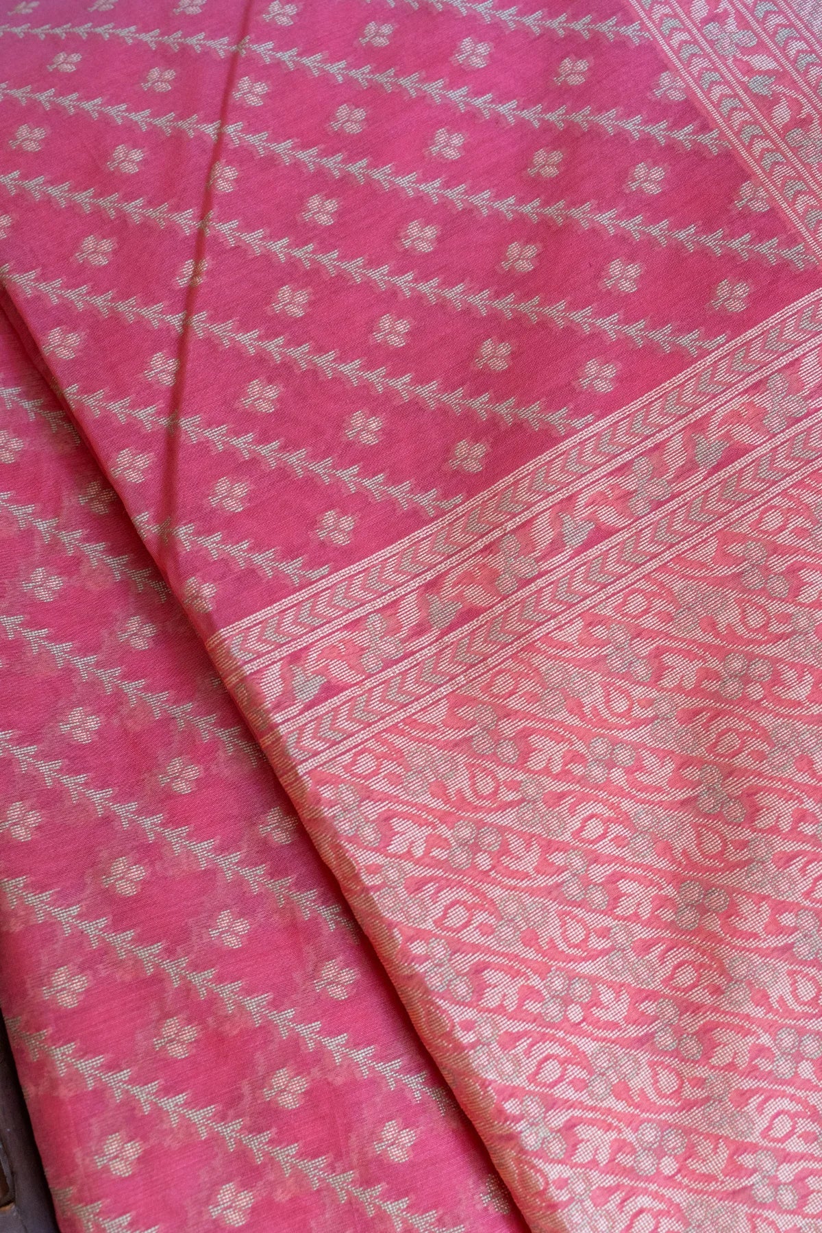 Banarasi Cotton Sarees - Pink - 6