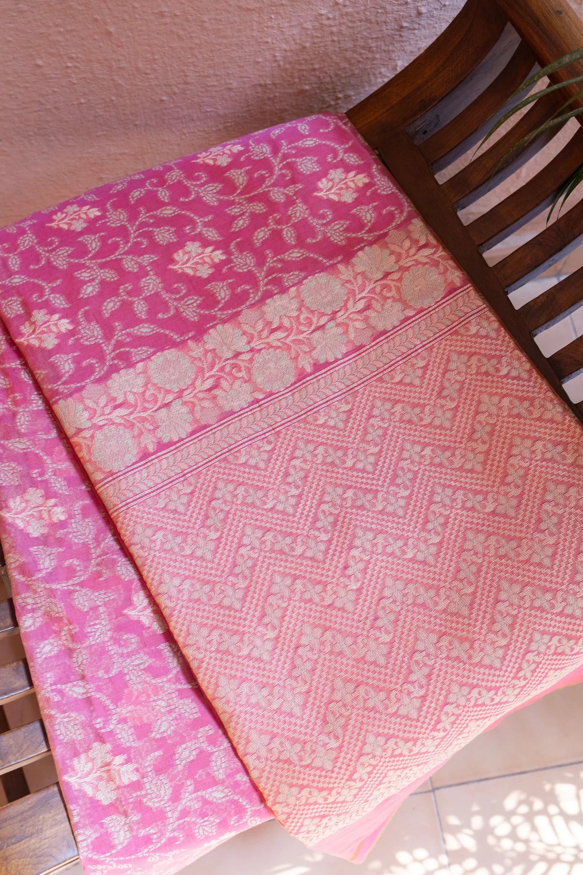 Banarasi Cotton Sarees - Pink - 9