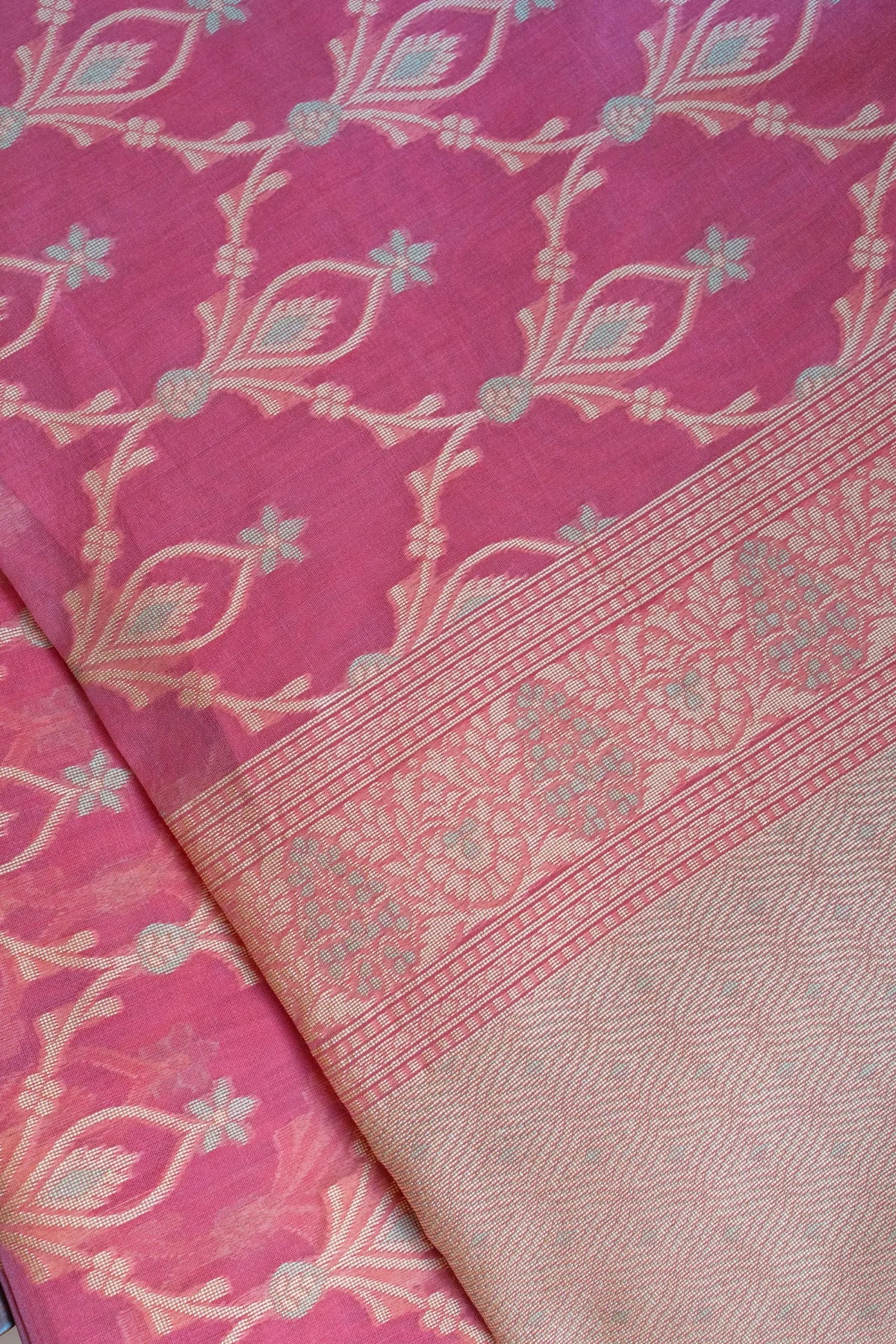 Banarasi Cotton Sarees -Pink 5