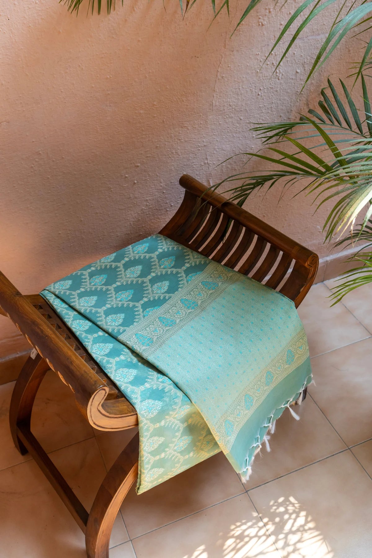 Banarasi Cotton Sarees - Skyblue- 2