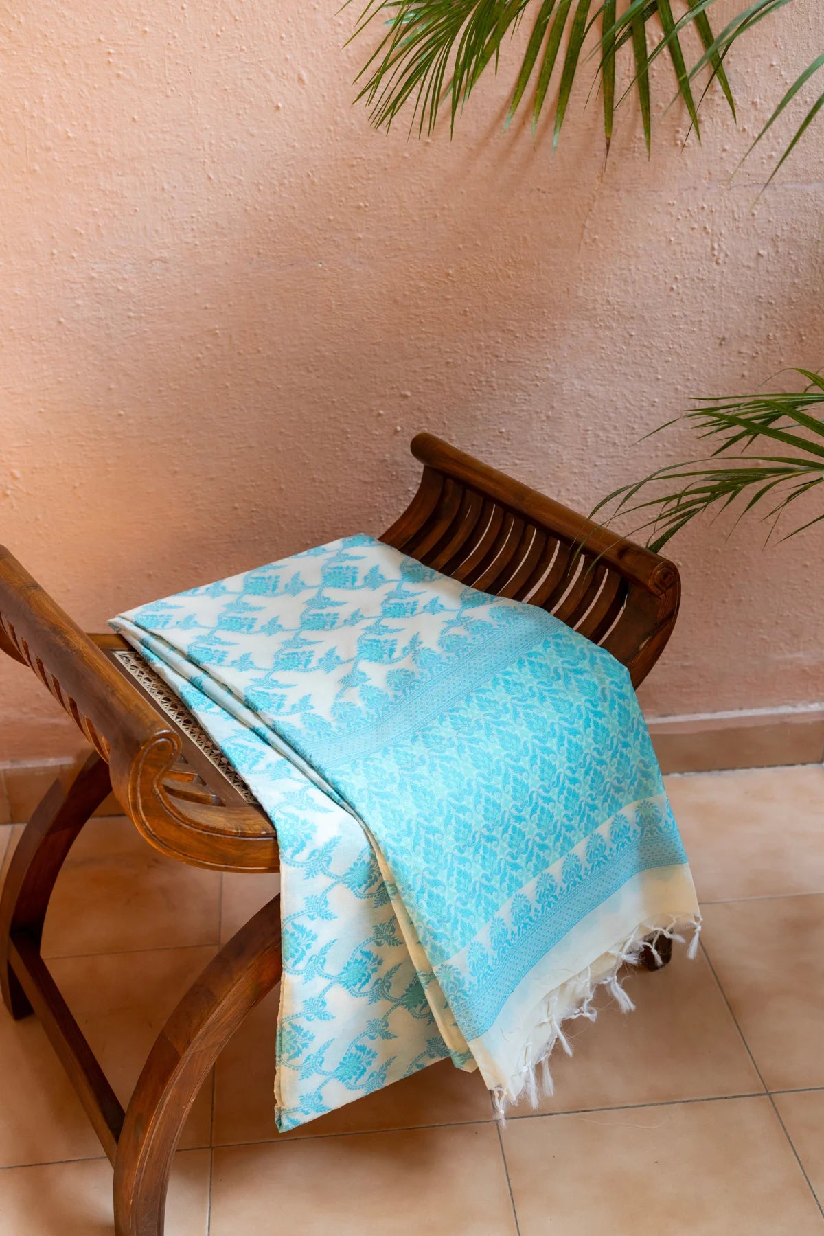 Banarasi Cotton Sarees - Skyblue-3